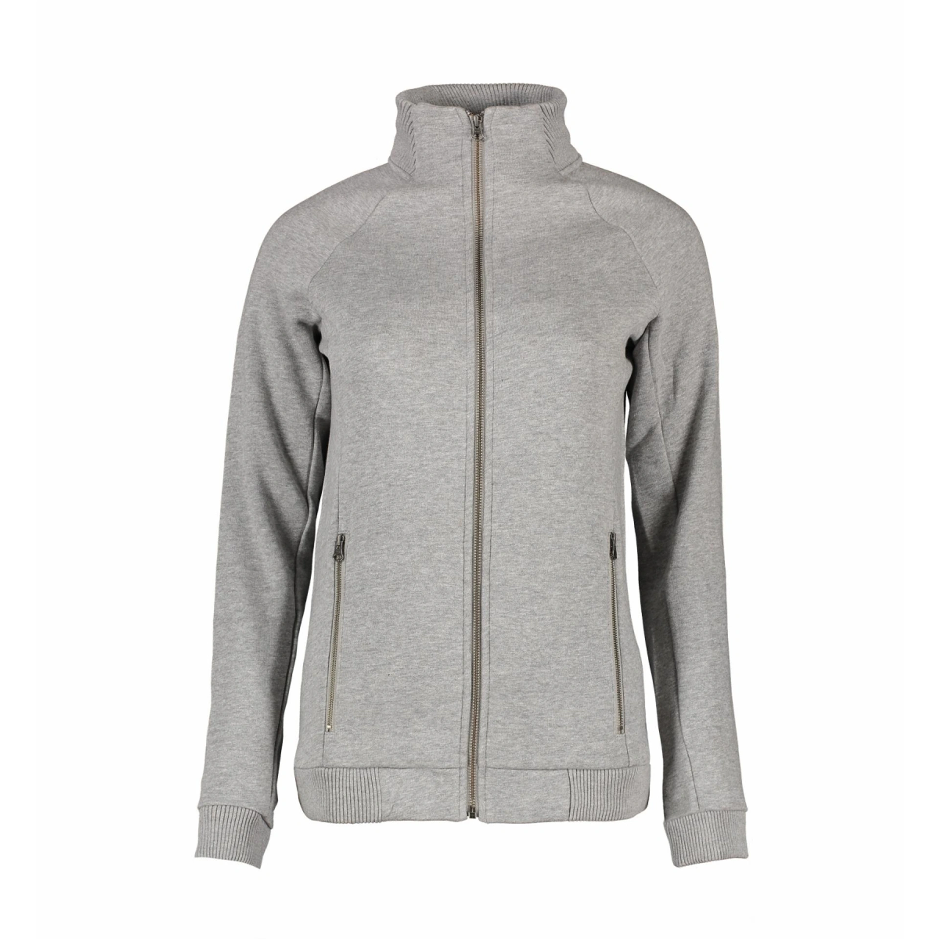 Світшот на блискавці жіночий ID Full Zip - Сірий меланж / 3XL