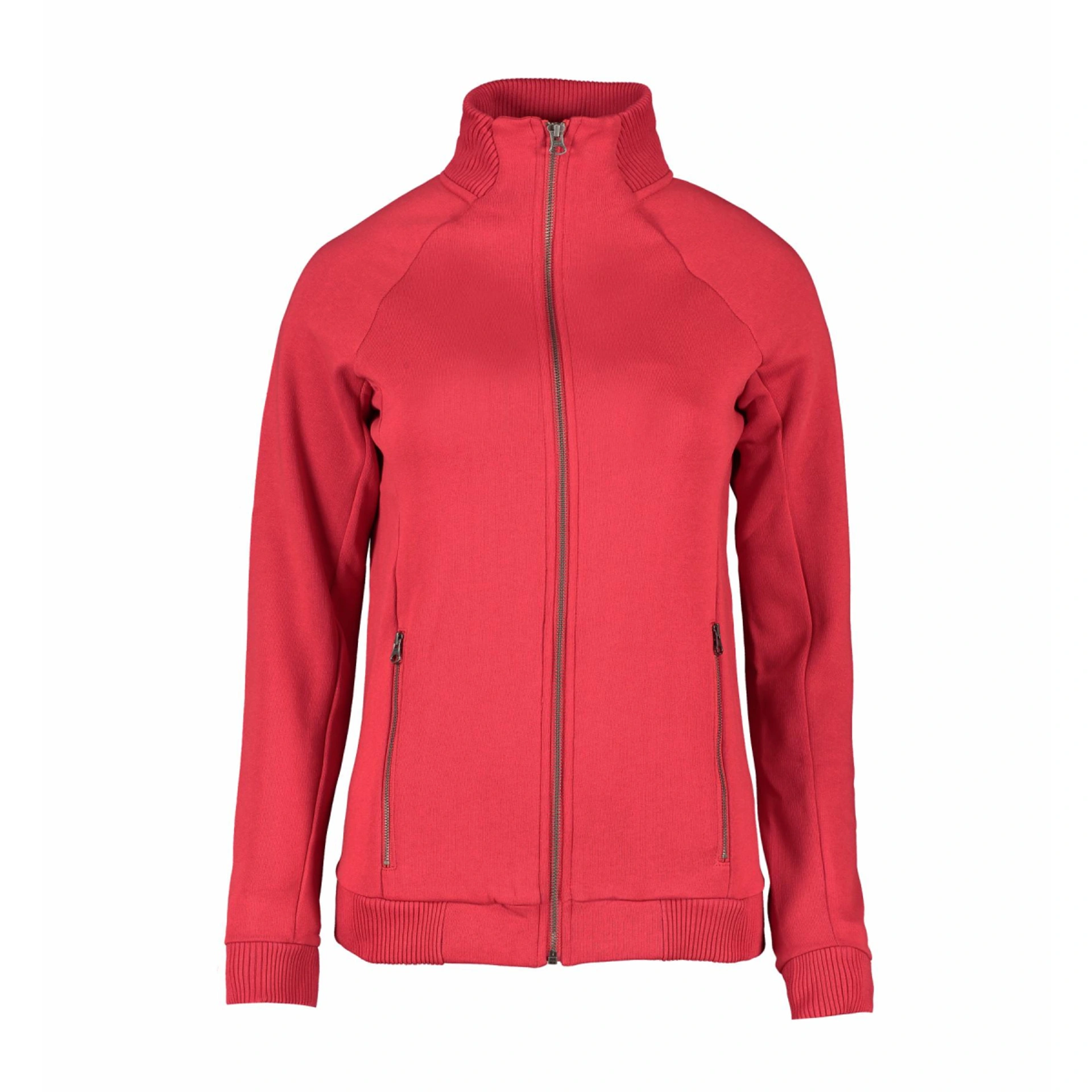 Світшот на блискавці жіночий ID Full Zip - Червоний / 3XL