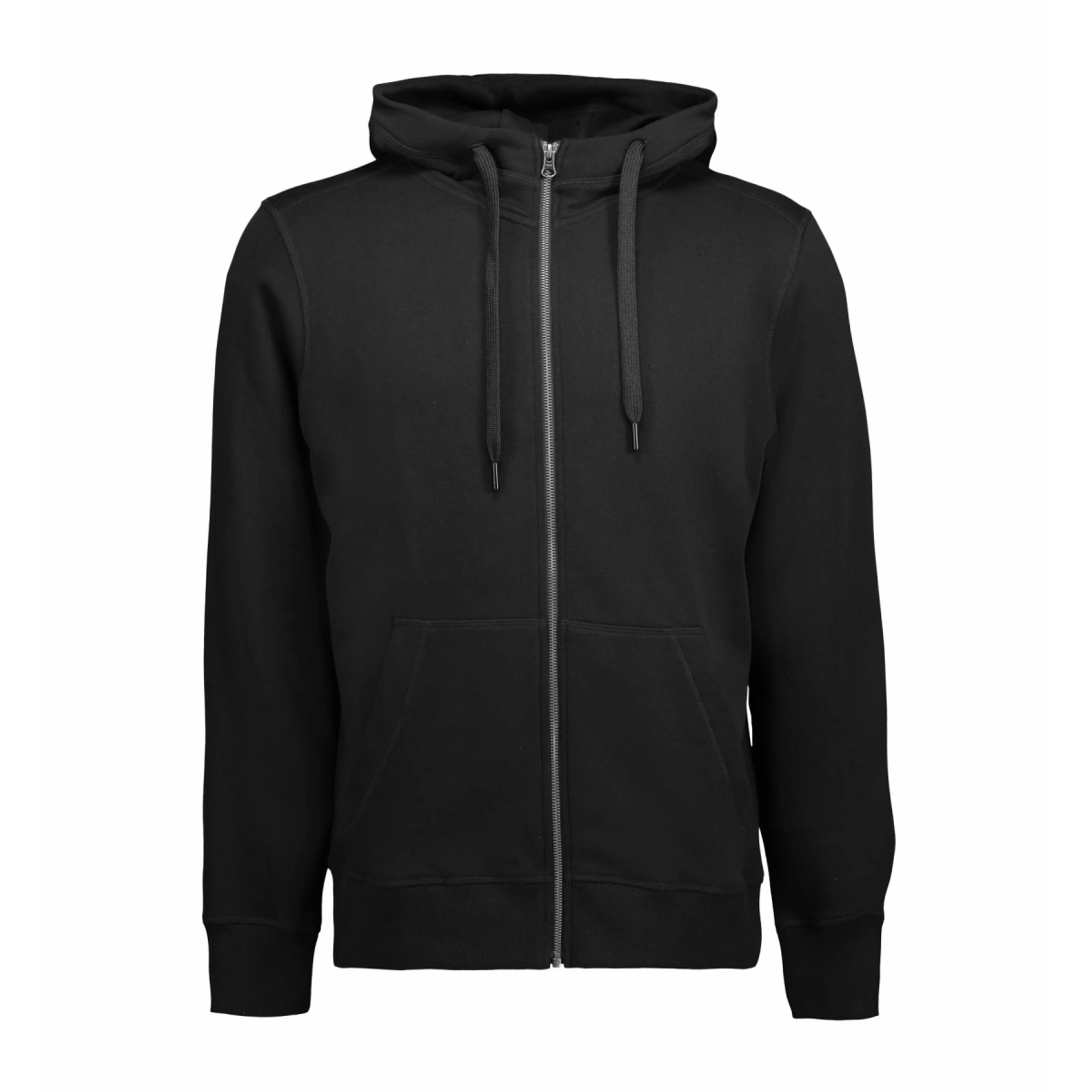 Худі на блискавці чоловіче ID Core - Чорний / 3XL