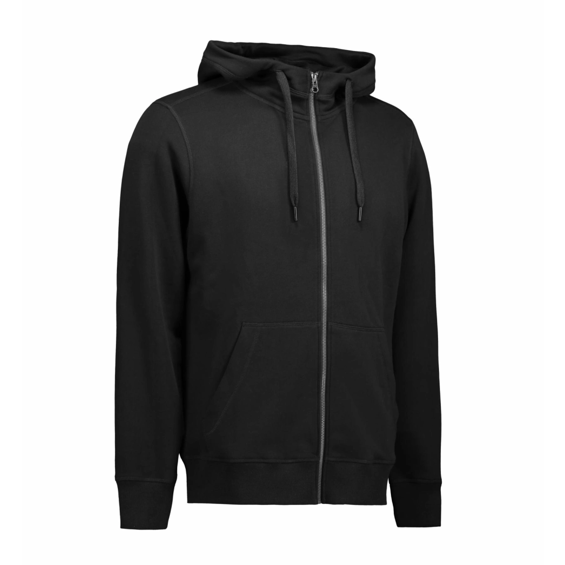 Худі на блискавці чоловіче ID Core - Чорний / 3XL