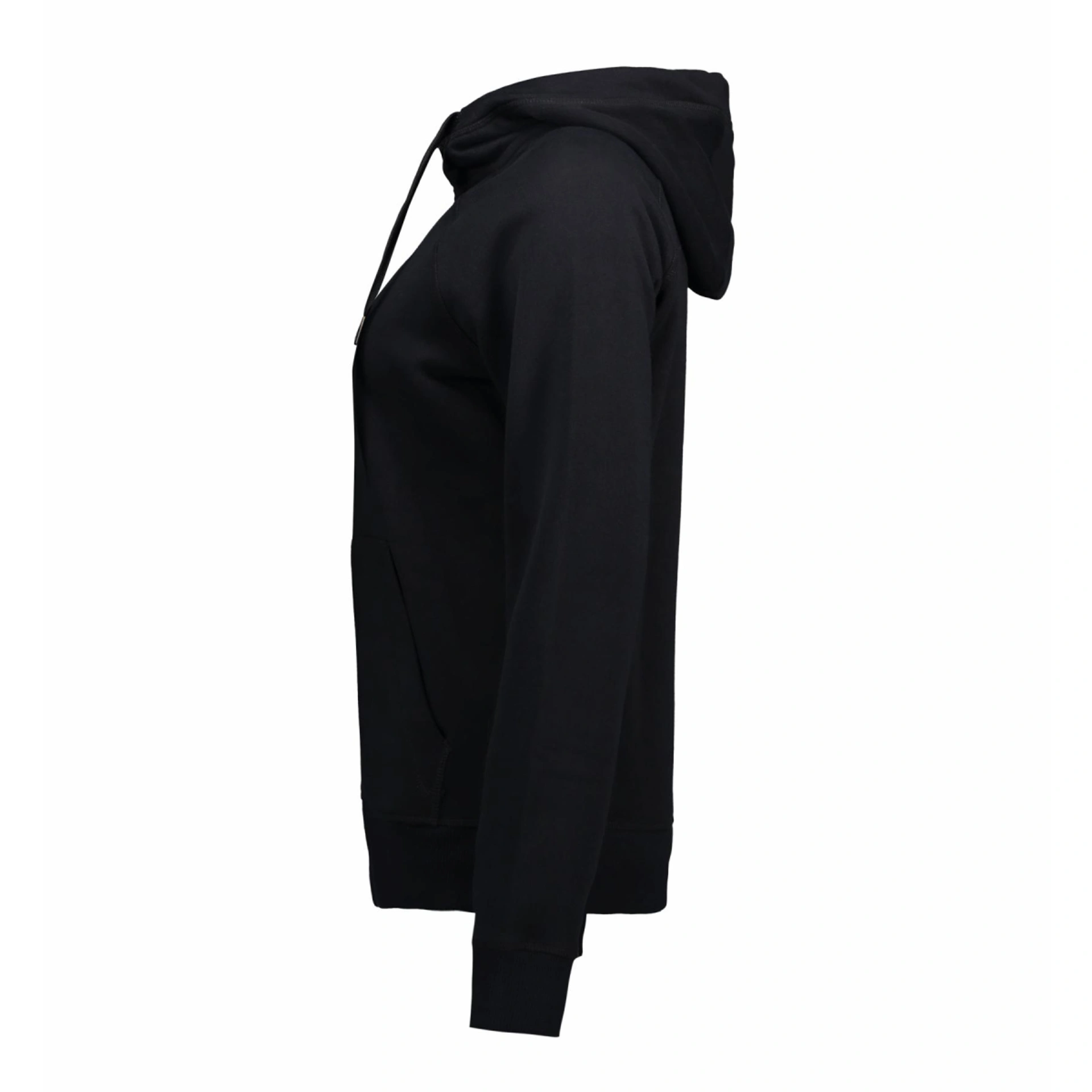 Худі на блискавці жіноче ID Core - Чорний / 3XL