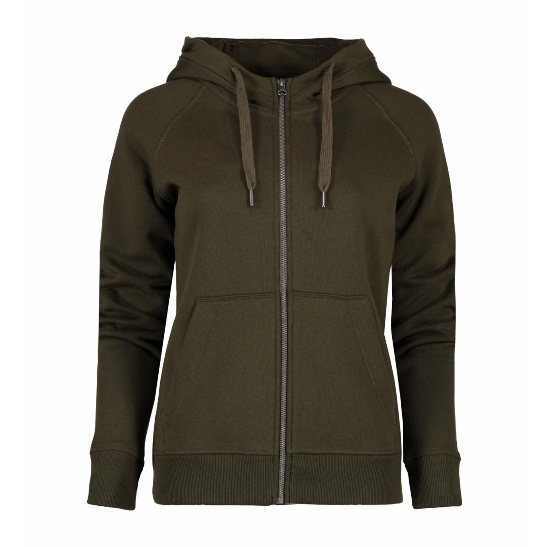 Худі на блискавці жіноче ID Core - Оливковий / 3XL