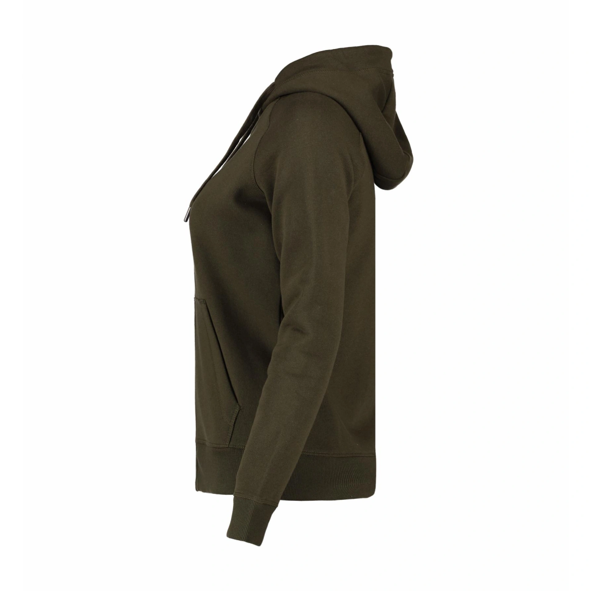 Худі на блискавці жіноче ID Core - Оливковий / 3XL