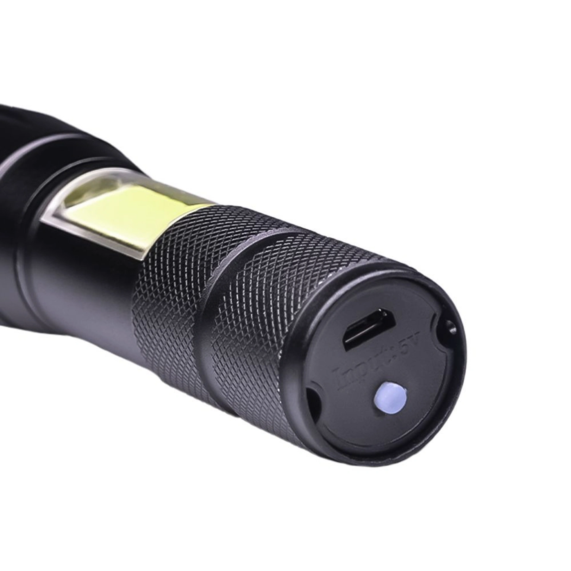 Ліхтарик акумуляторний TheGeneral Velox з боковим COB light - Чорний