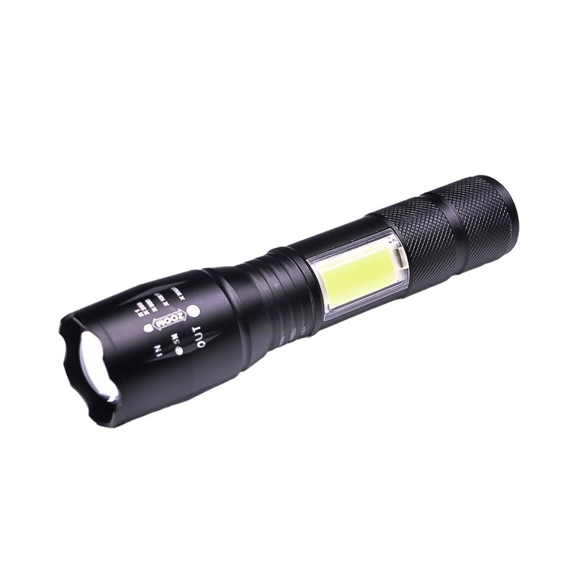 Ліхтарик акумуляторний TheGeneral Velox з боковим COB light - Чорний