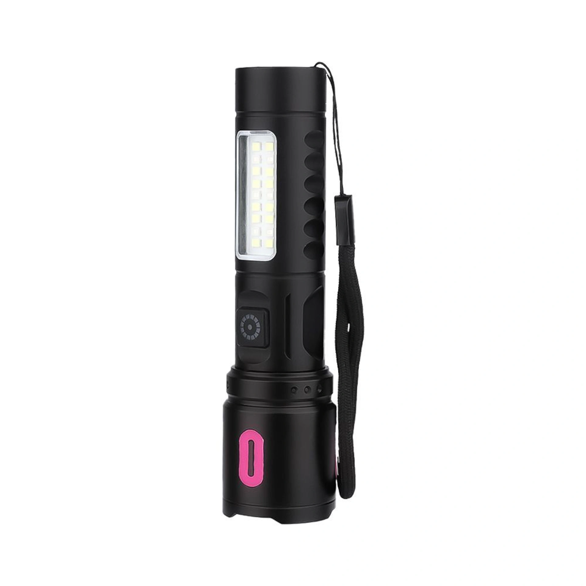 Ліхтарик акумуляторний TheGeneral Lumix з боковим COB light - Чорний