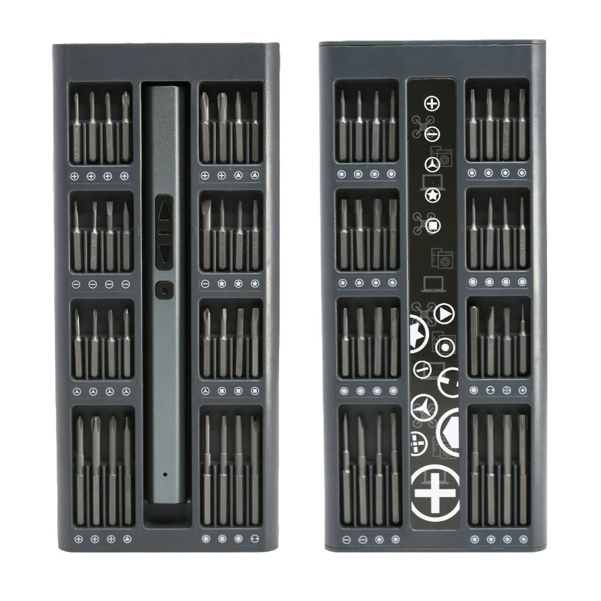 Електронабір прецизійних викруток 82в1 TheGeneral BitMaster з LED - Графітовий