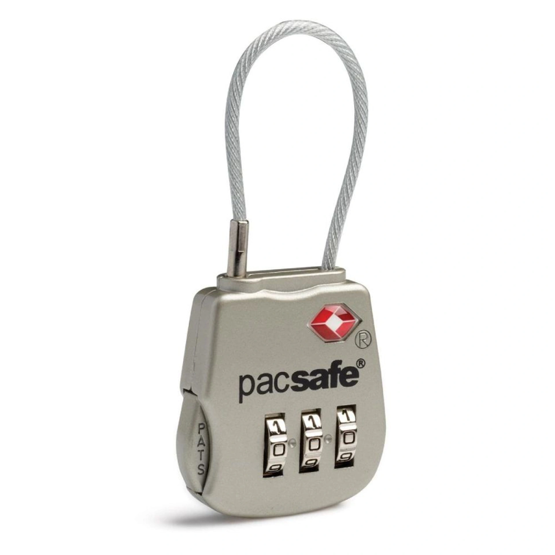 Замок кодовий для багажу Pacsafe Prosafe 800 - Сріблястий