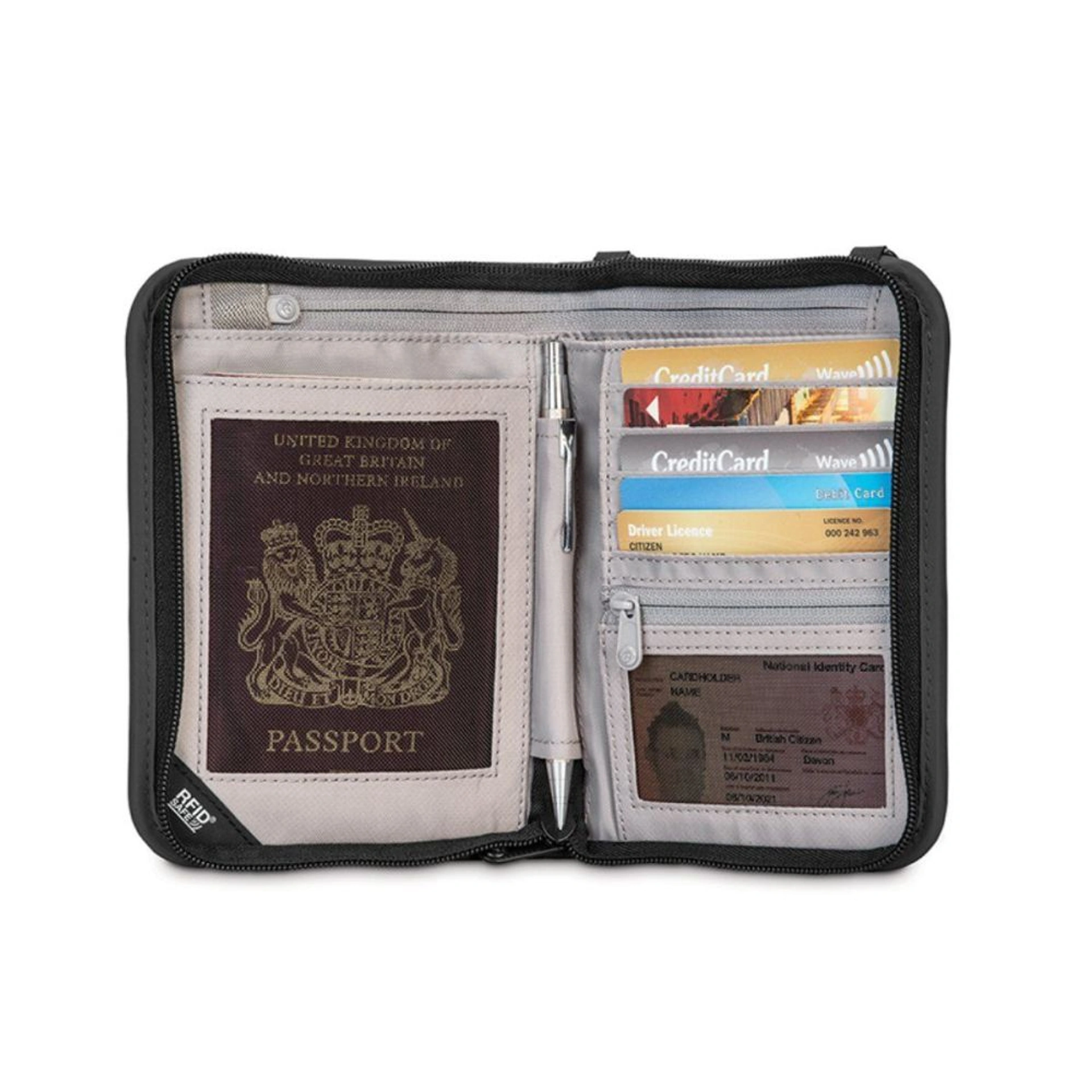 Тревел-кейс Pacsafe RFIDsafe V150 - Чорний