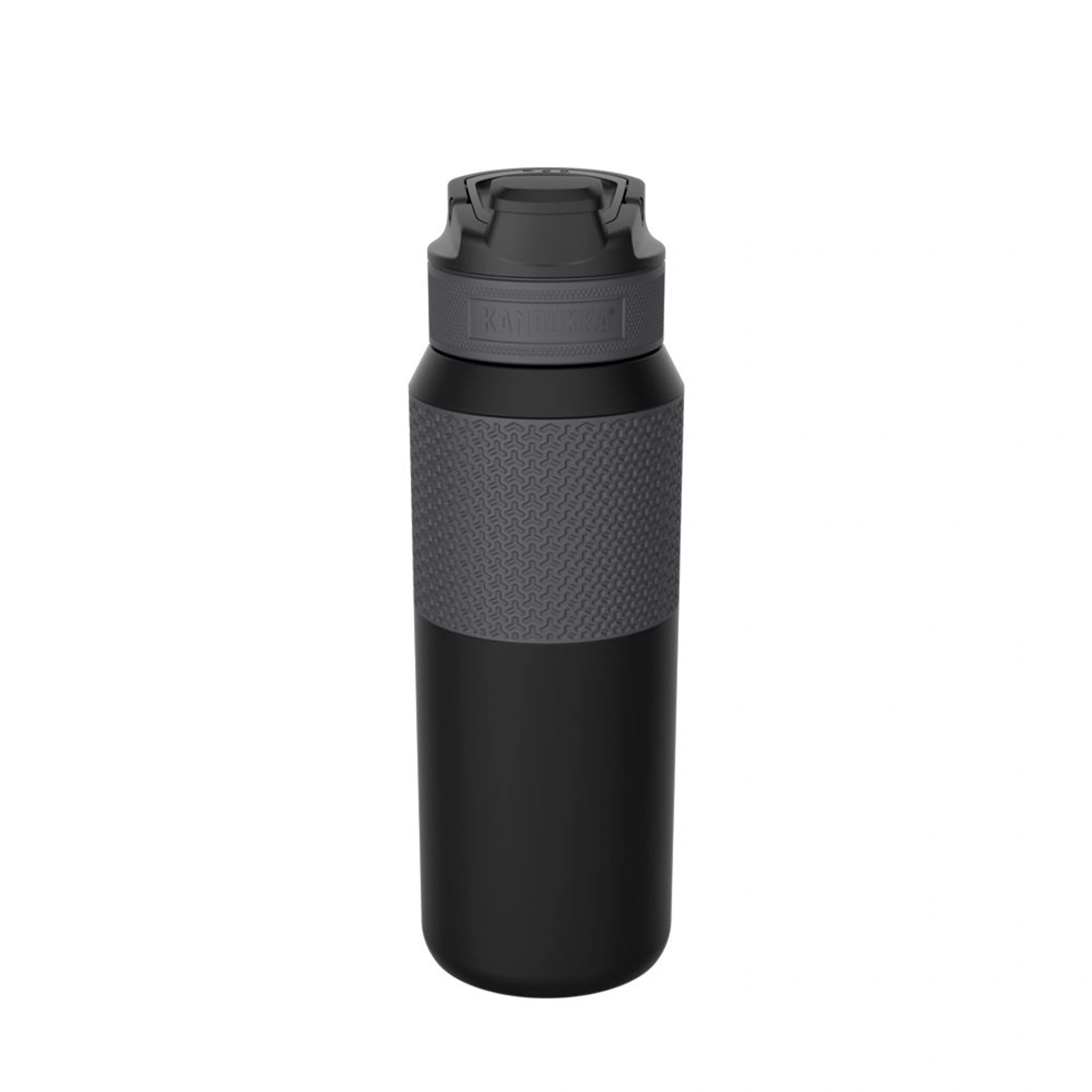 Термопляшка 750 мл сталева Kambukka Elton Insulated, вакуумна - Чорний / червоний