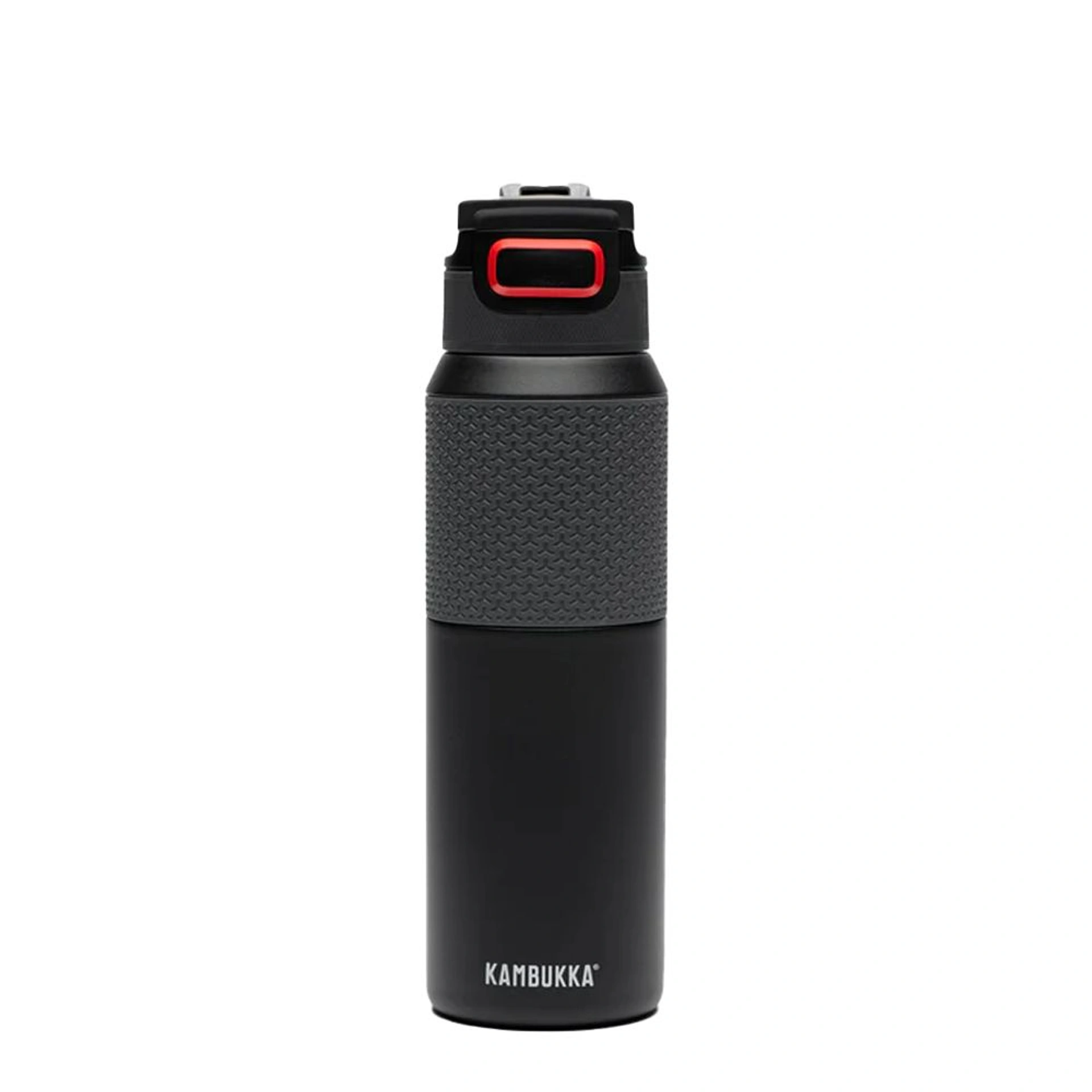 Термопляшка 1 л сталева Kambukka Elton Insulated, вакуумна - Чорний