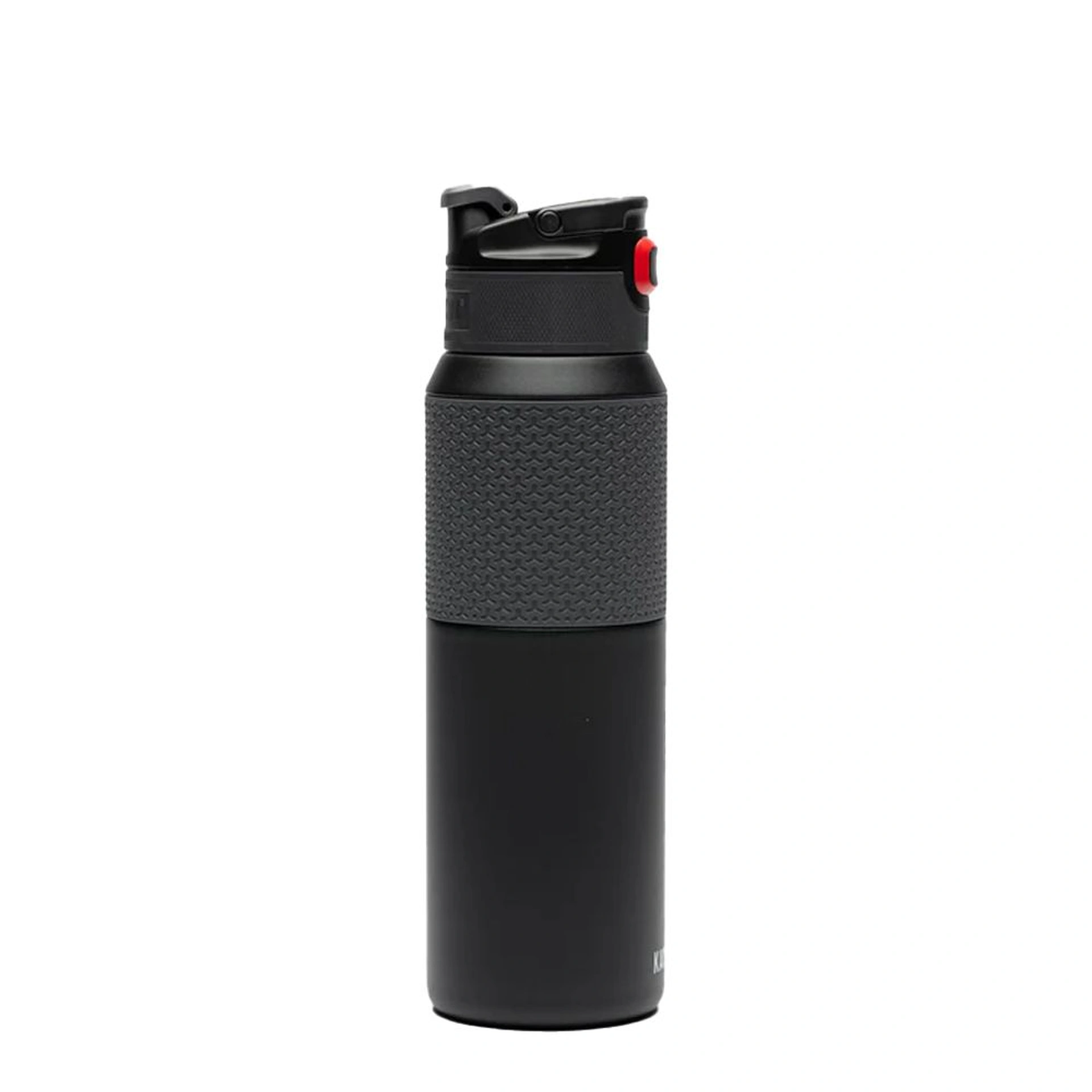 Термопляшка 1 л сталева Kambukka Elton Insulated, вакуумна - Чорний