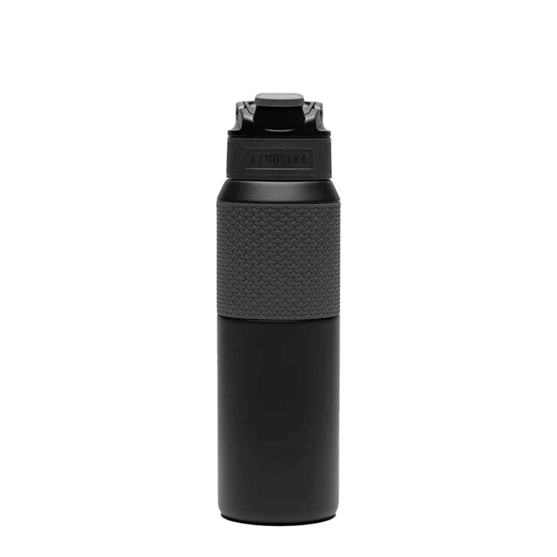 Термопляшка 1 л сталева Kambukka Elton Insulated, вакуумна - Чорний