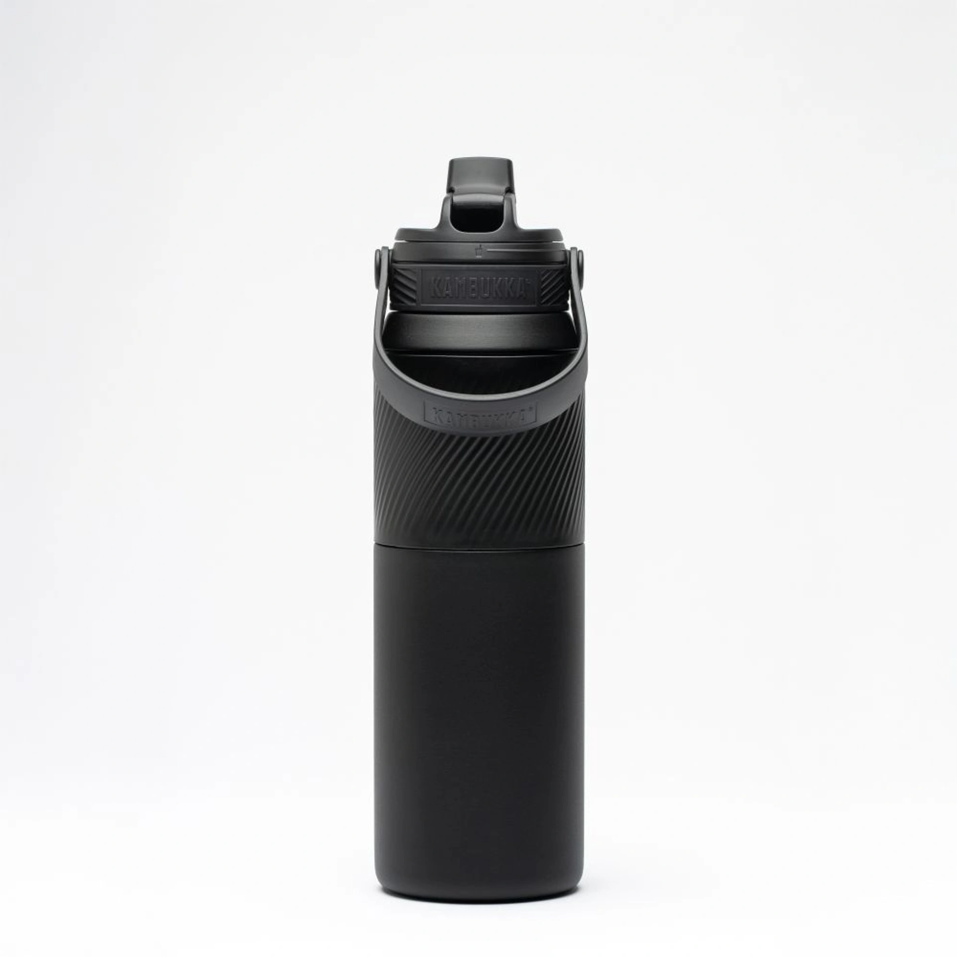 Термопляшка 1 л сталева 2в1 Kambukka Dupla Insulated - Чорний