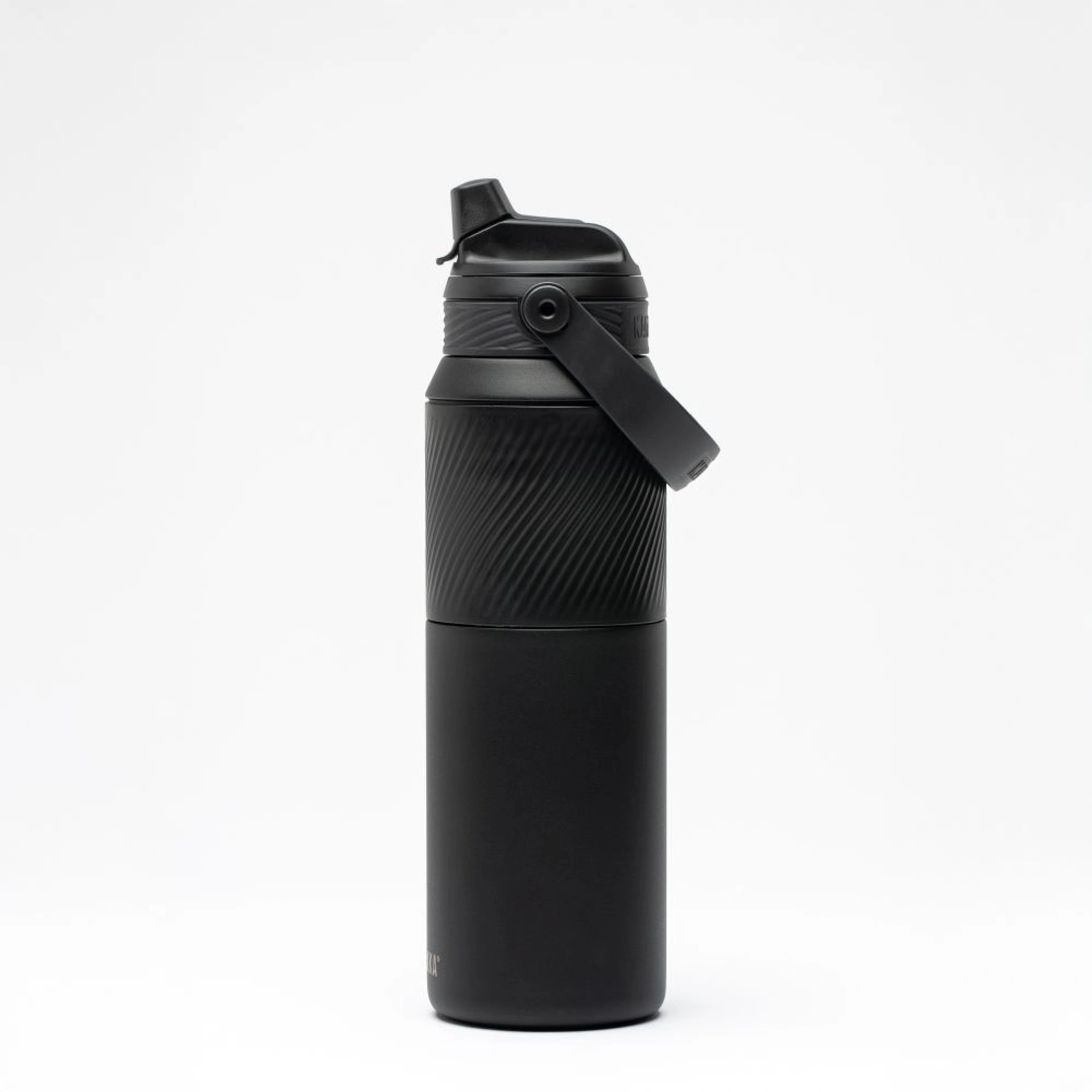 Термопляшка 1 л сталева 2в1 Kambukka Dupla Insulated - Чорний