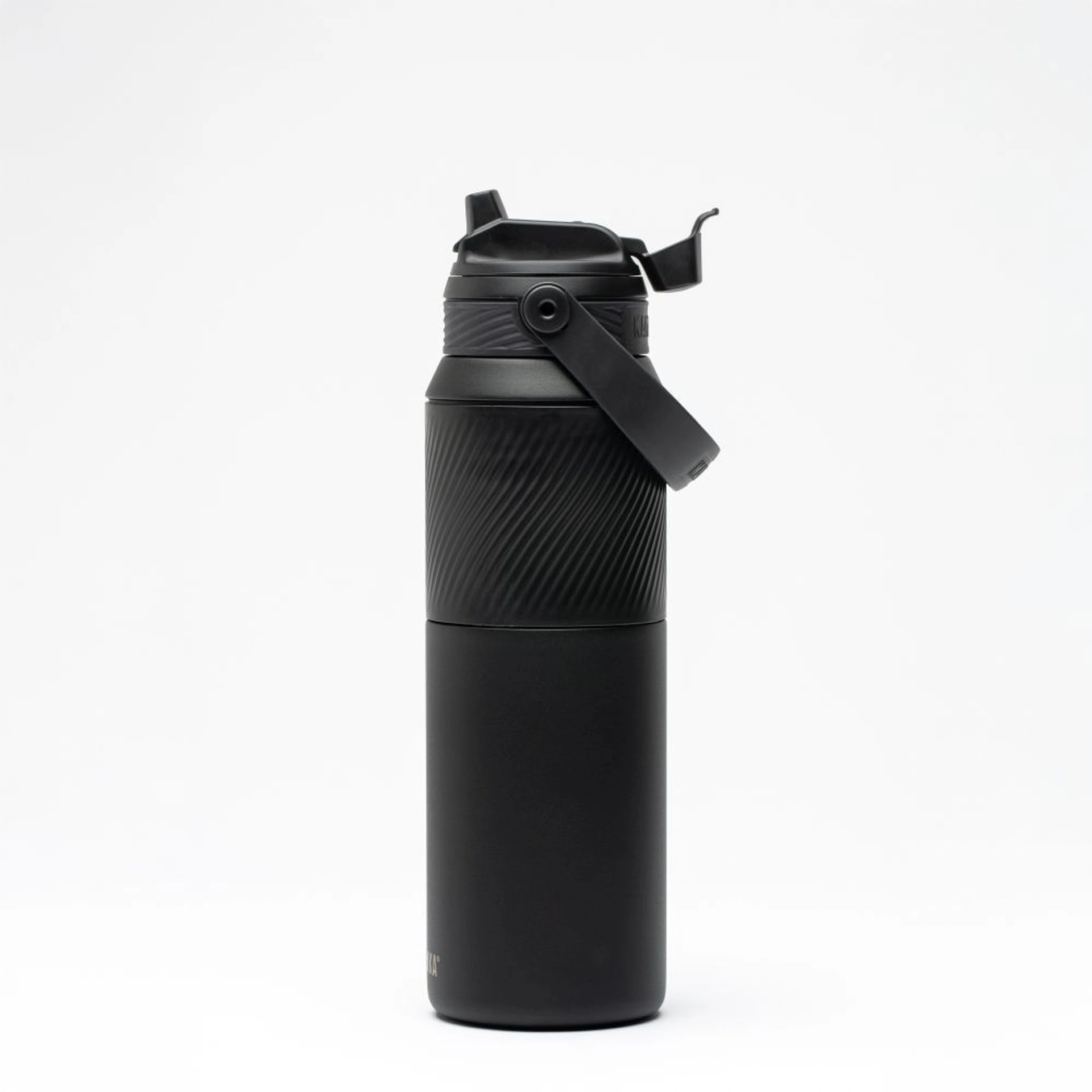Термопляшка 1 л сталева 2в1 Kambukka Dupla Insulated - Чорний