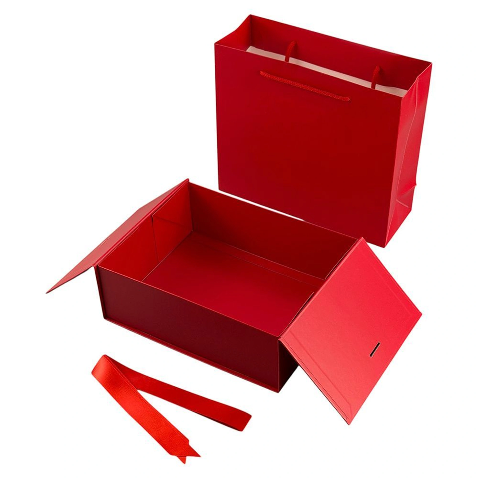 Подарункова коробка 26 х 21 см Velvet M - Червоний