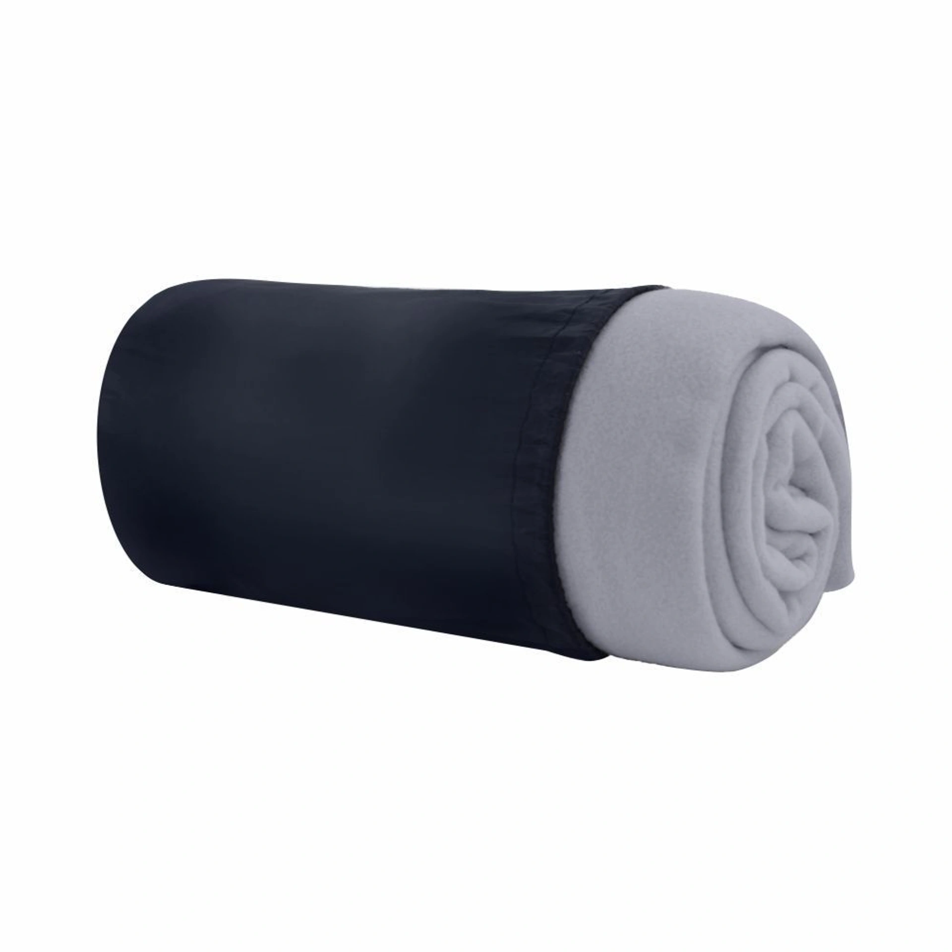 Плед флісовий Soft Me Warm 150х180 см у чохлі - Сірий / чорний