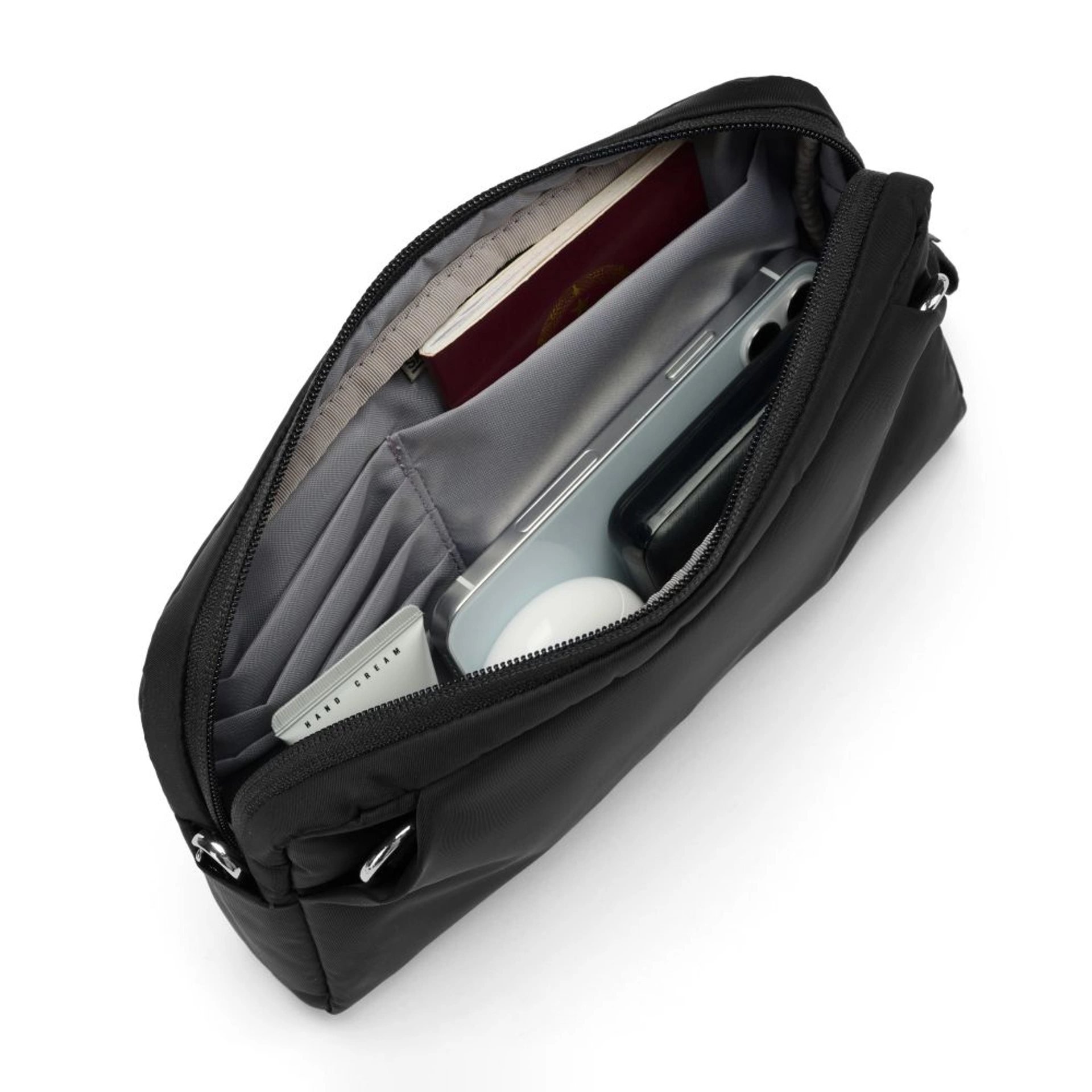 Сумка через плече антизлодій Pacsafe W 3в1 Sling - Чорний