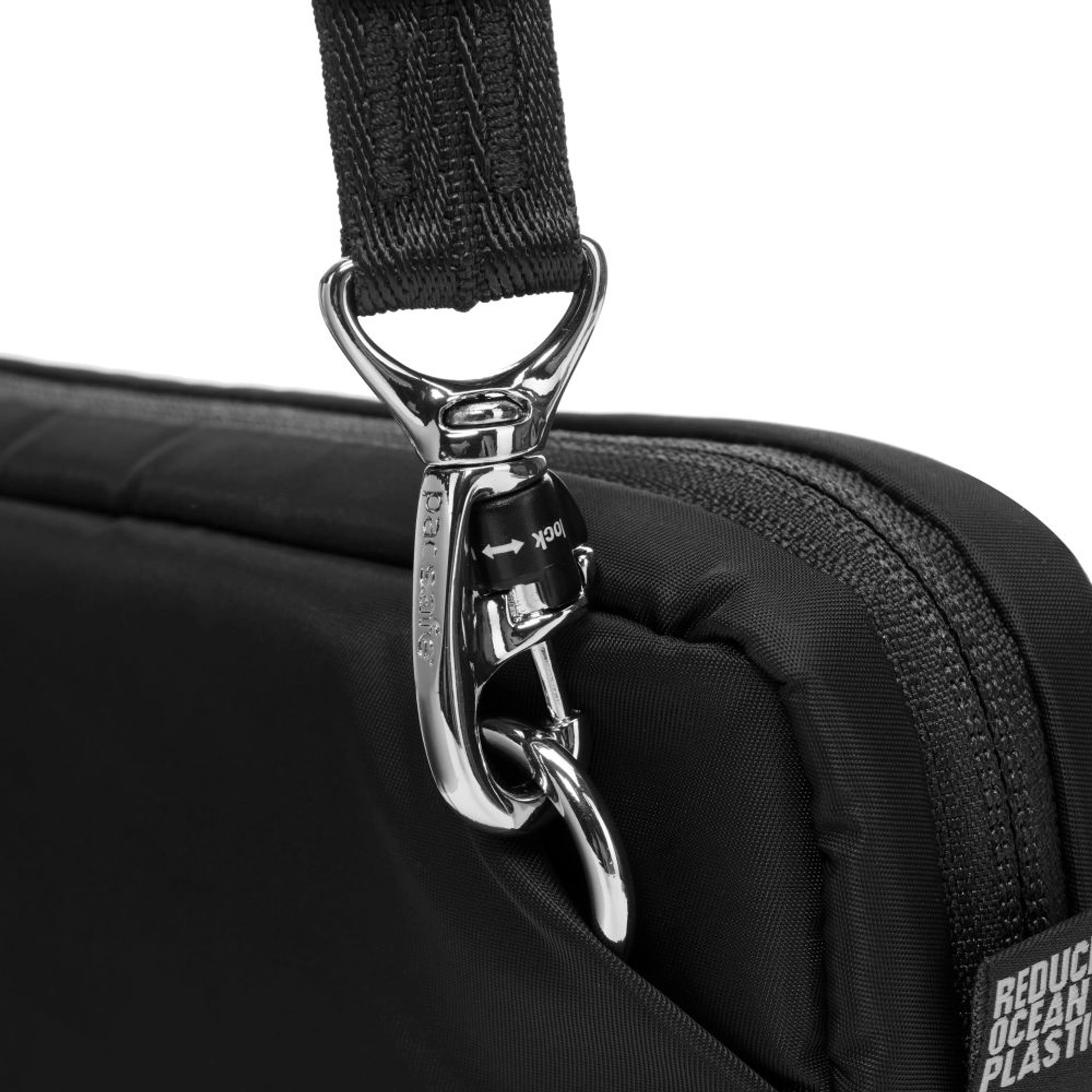 Сумка через плече антизлодій Pacsafe W 3в1 Sling - Чорний