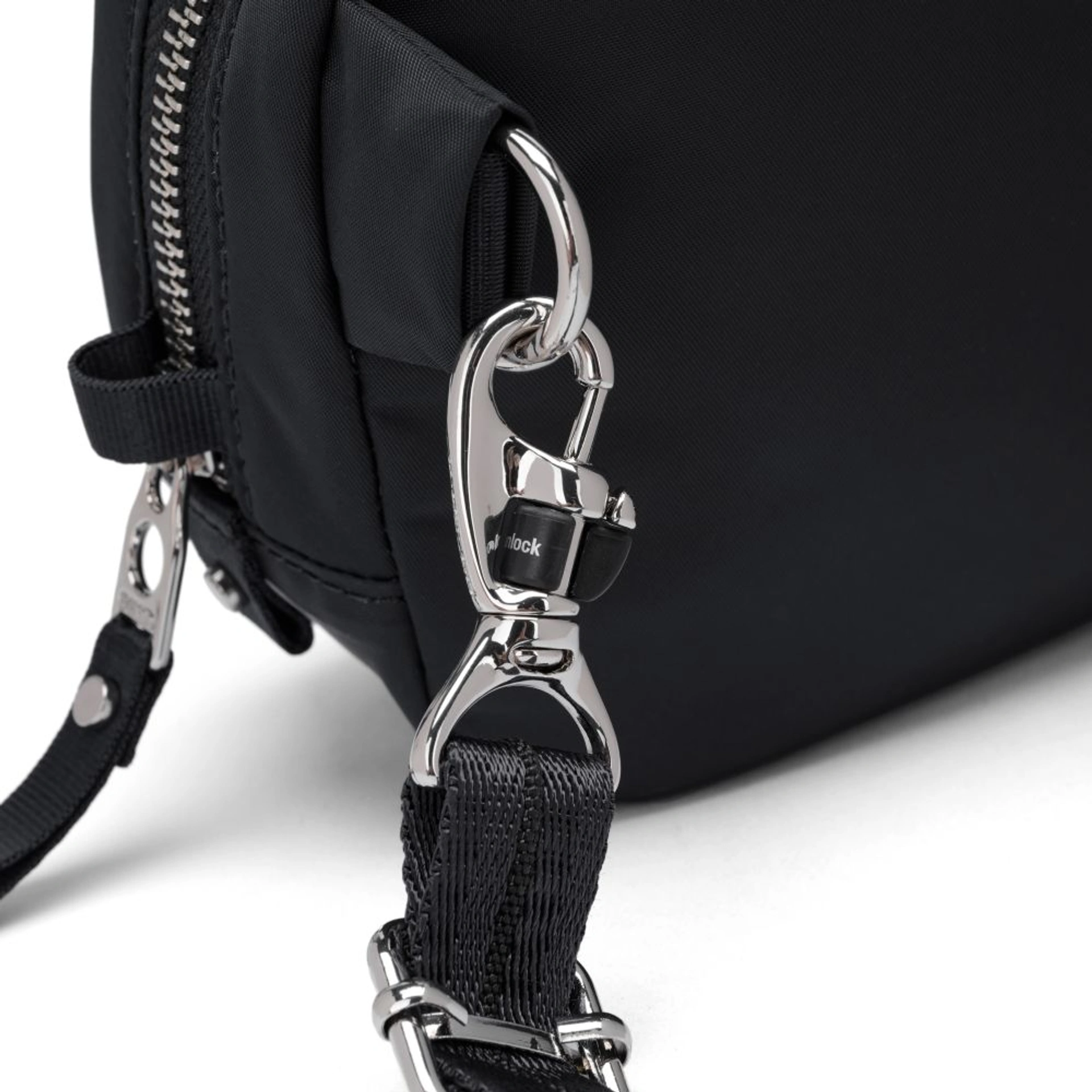 Сумка через плече антизлодій Pacsafe W Micro sling - Чорний