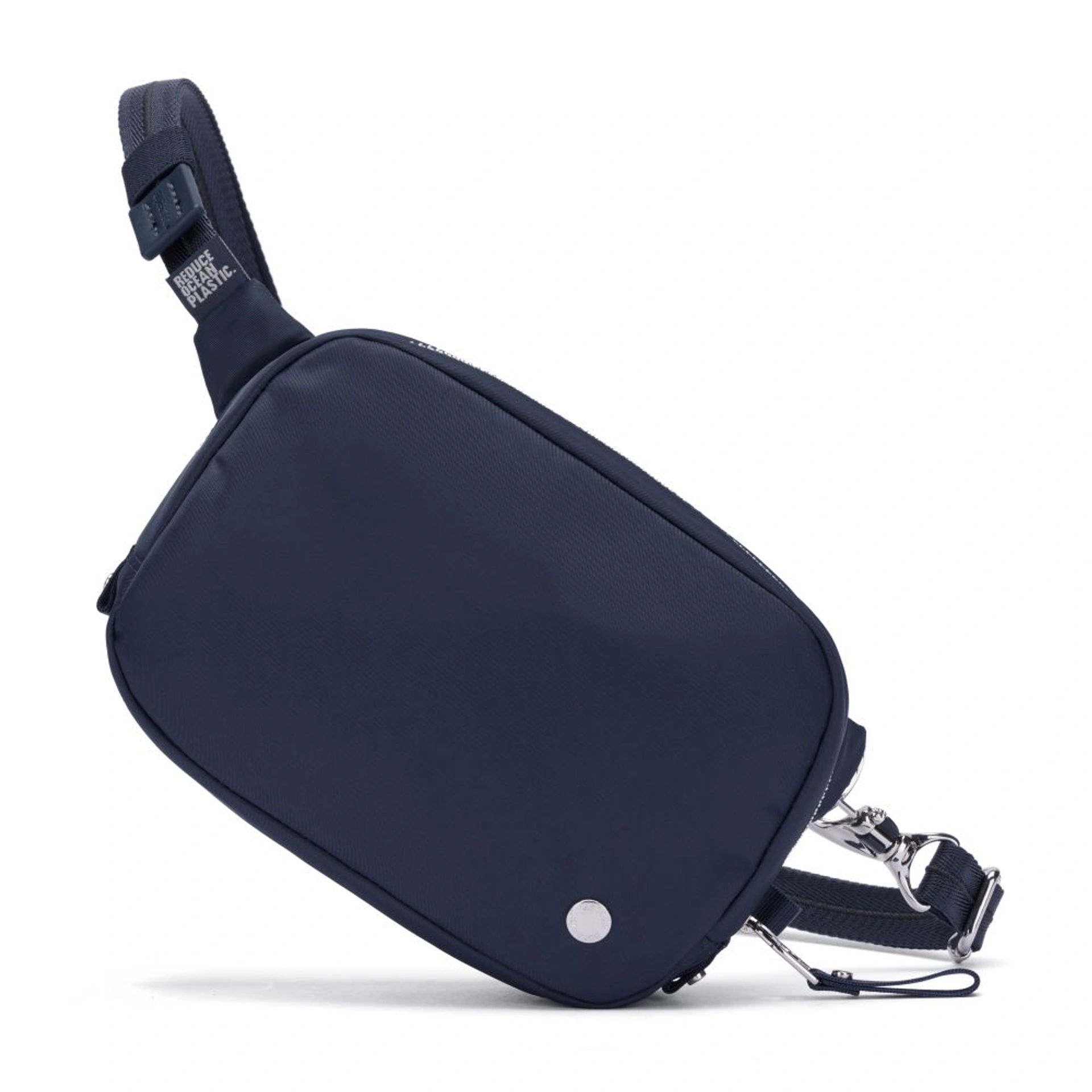 Сумка через плече антизлодій Pacsafe W Micro sling - Темно-синій