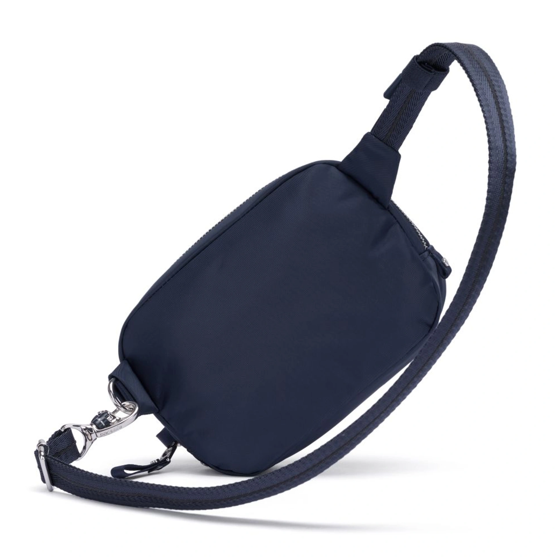 Сумка через плече антизлодій Pacsafe W Micro sling - Темно-синій