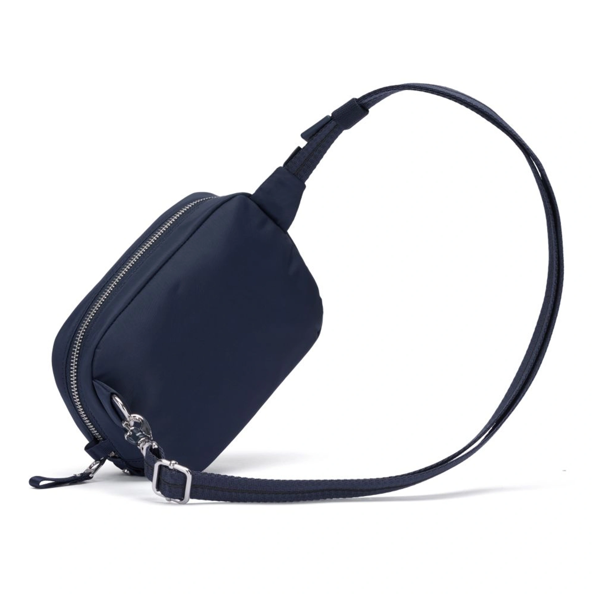 Сумка через плече антизлодій Pacsafe W Micro sling - Темно-синій