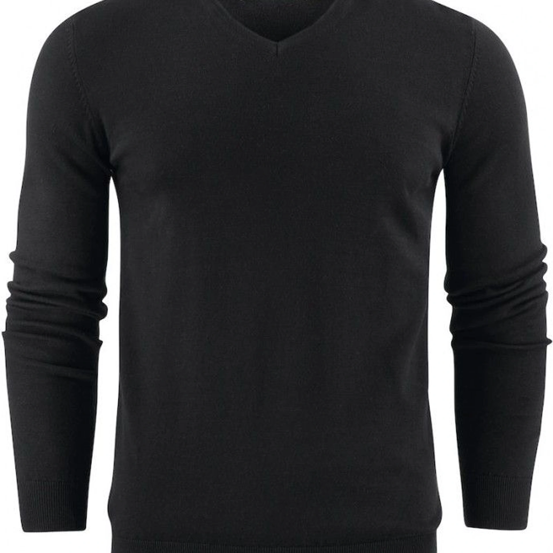 Пуловер чоловічий James Harvest Ashland V - Чорний / 3XL
