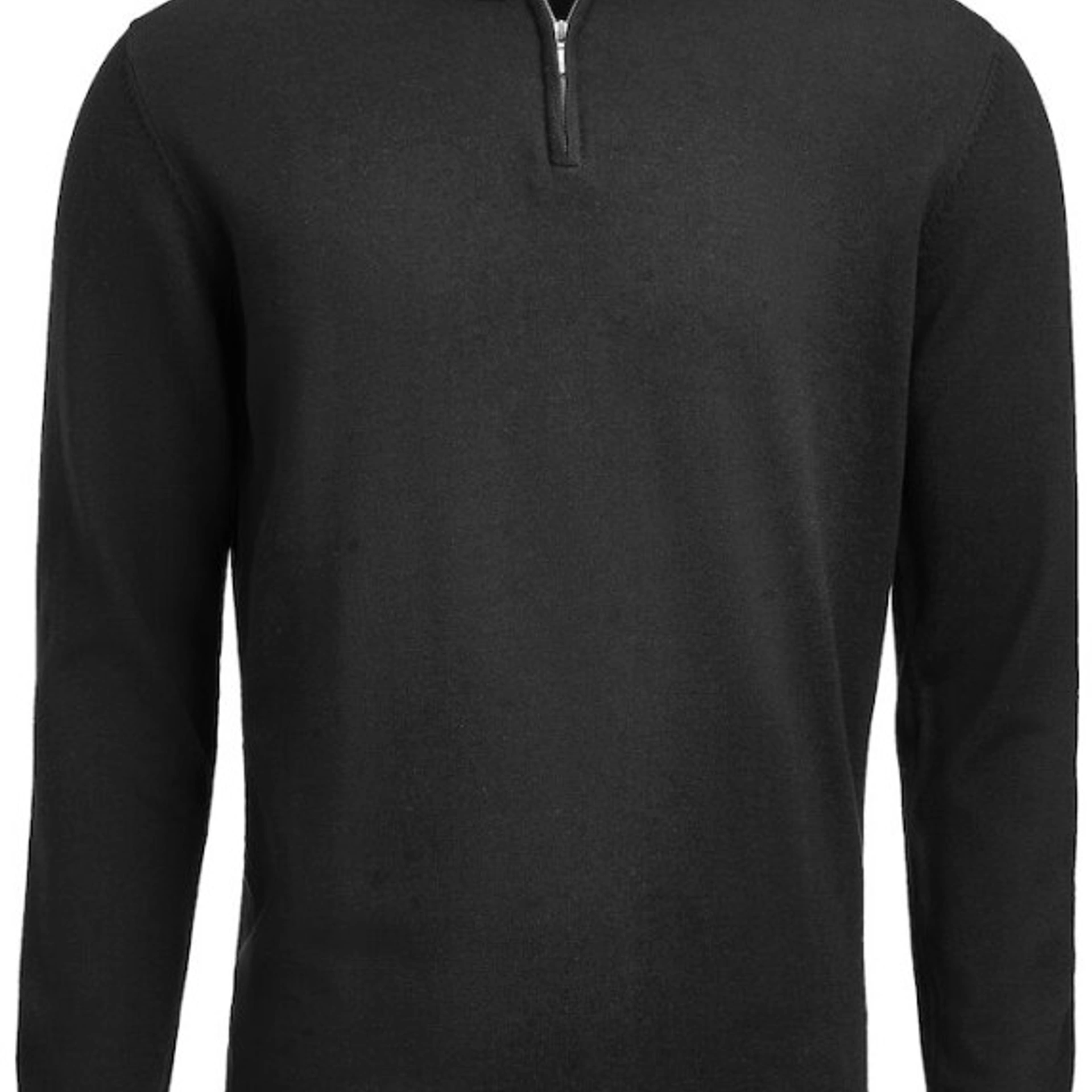 Світшот з коміром стійкою James Harvest Ashland Halfzip - Чорний / 3XL