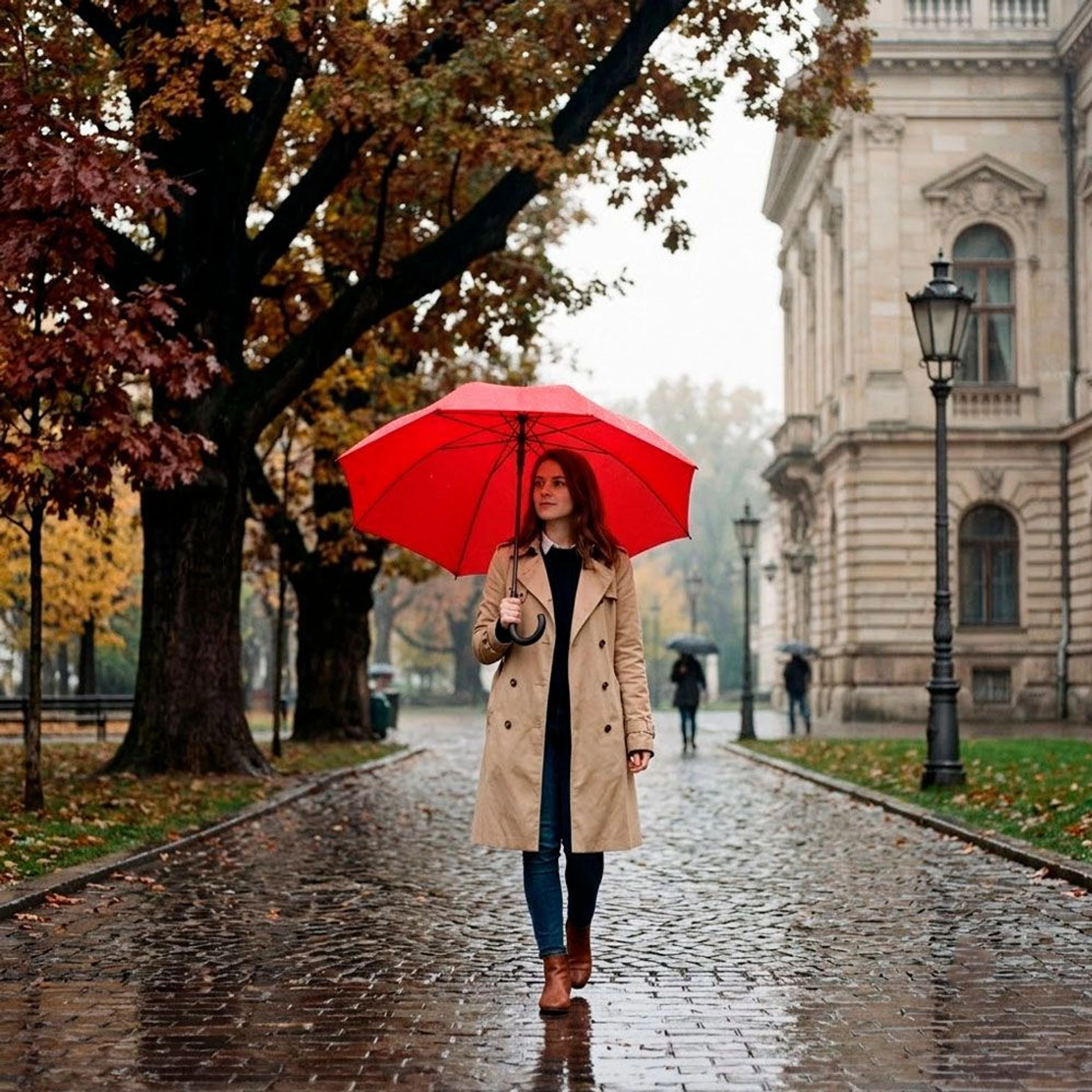 Парасоля-тростина автоматична Count - Червоний