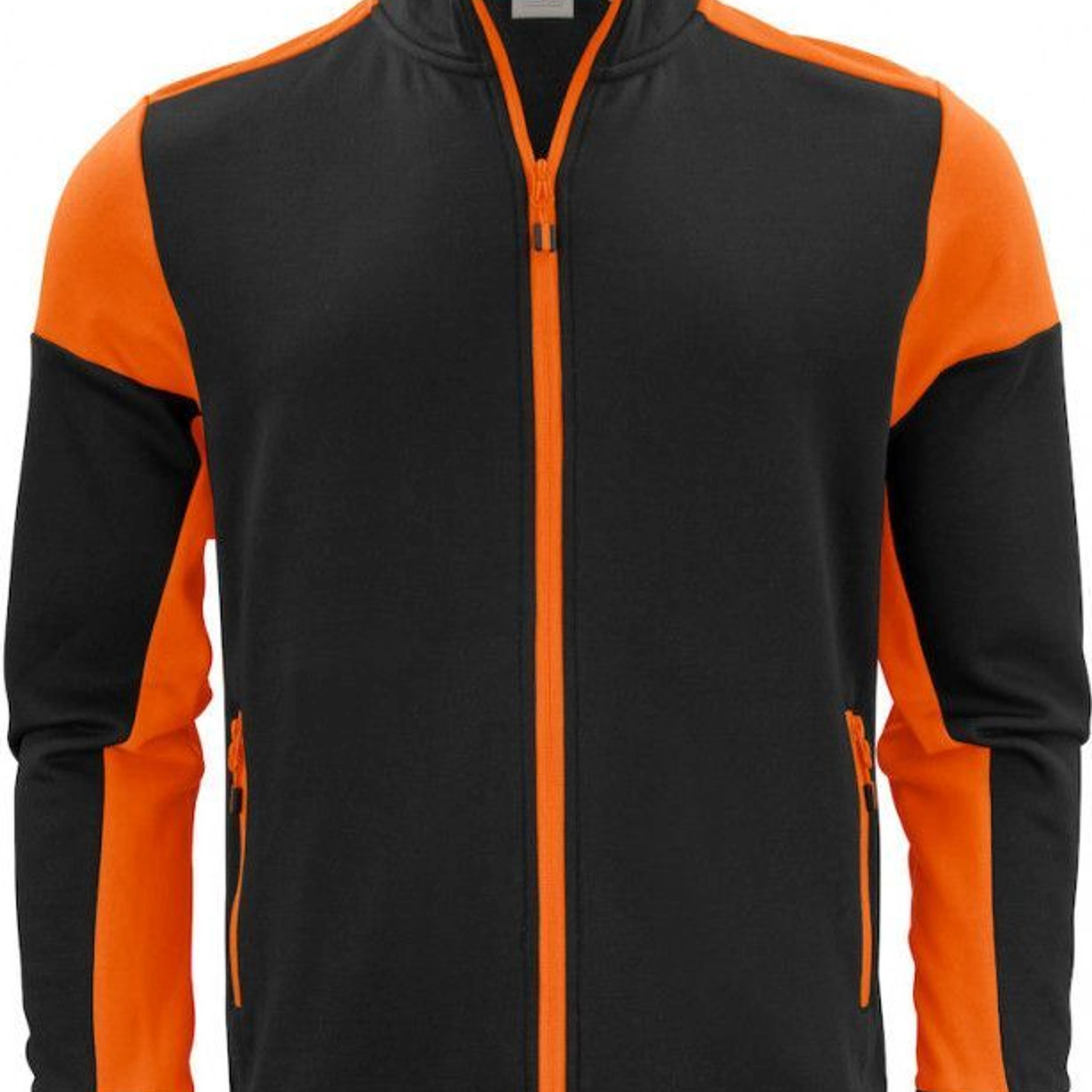 Двоколірний світшот на блискавці чоловічий Printer Sweatvest - Помаранчевий / 3XL