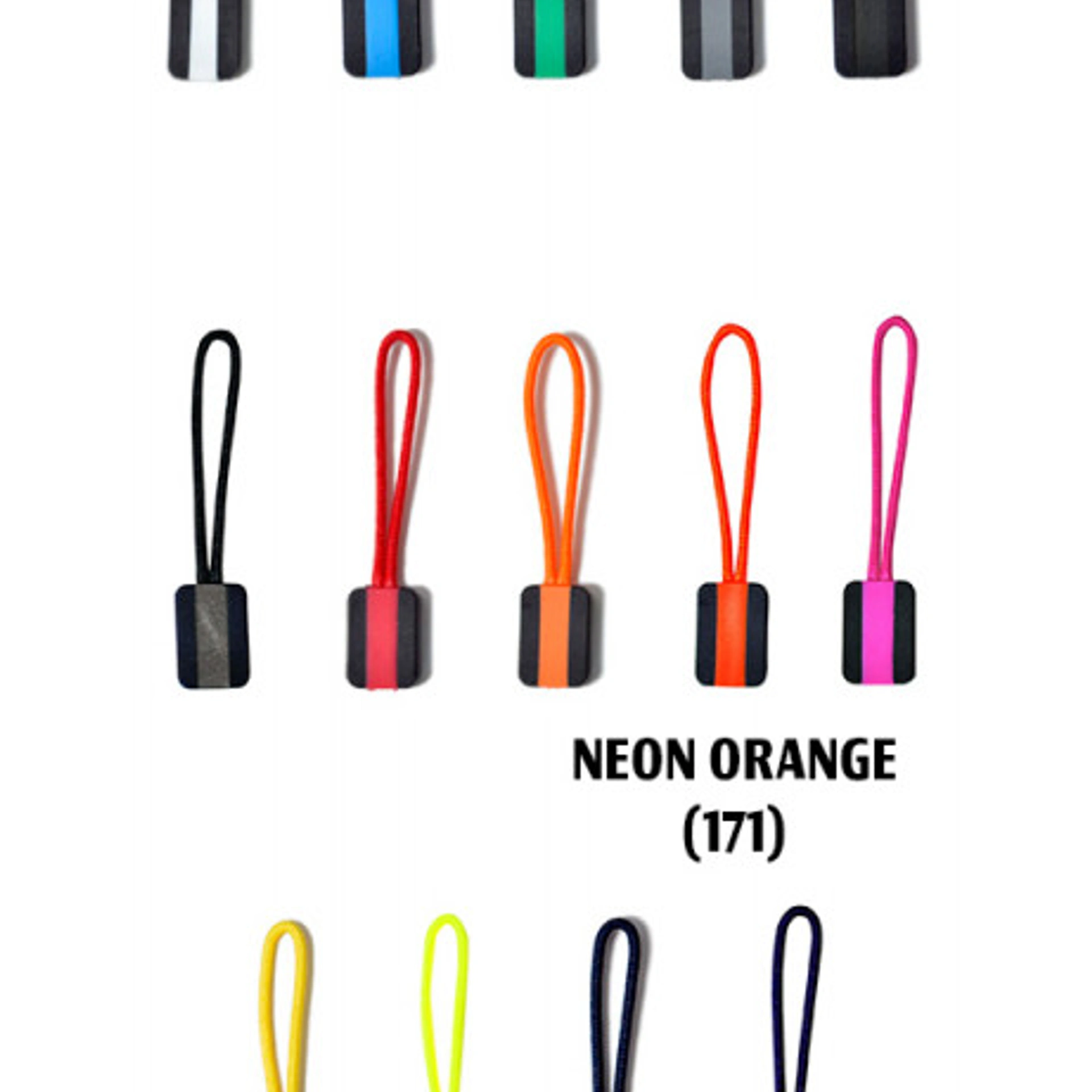Пулер Printer Zipper Puller 4-Pak - Неоново-помаранчевий