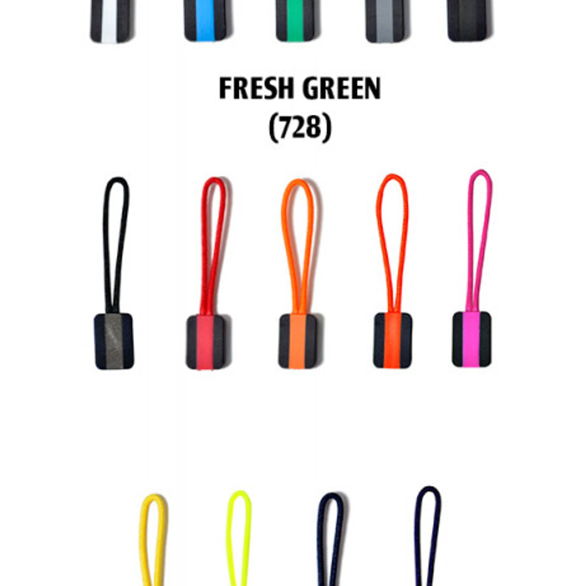 Пулер Printer Zipper Puller 4-Pak - Зелений