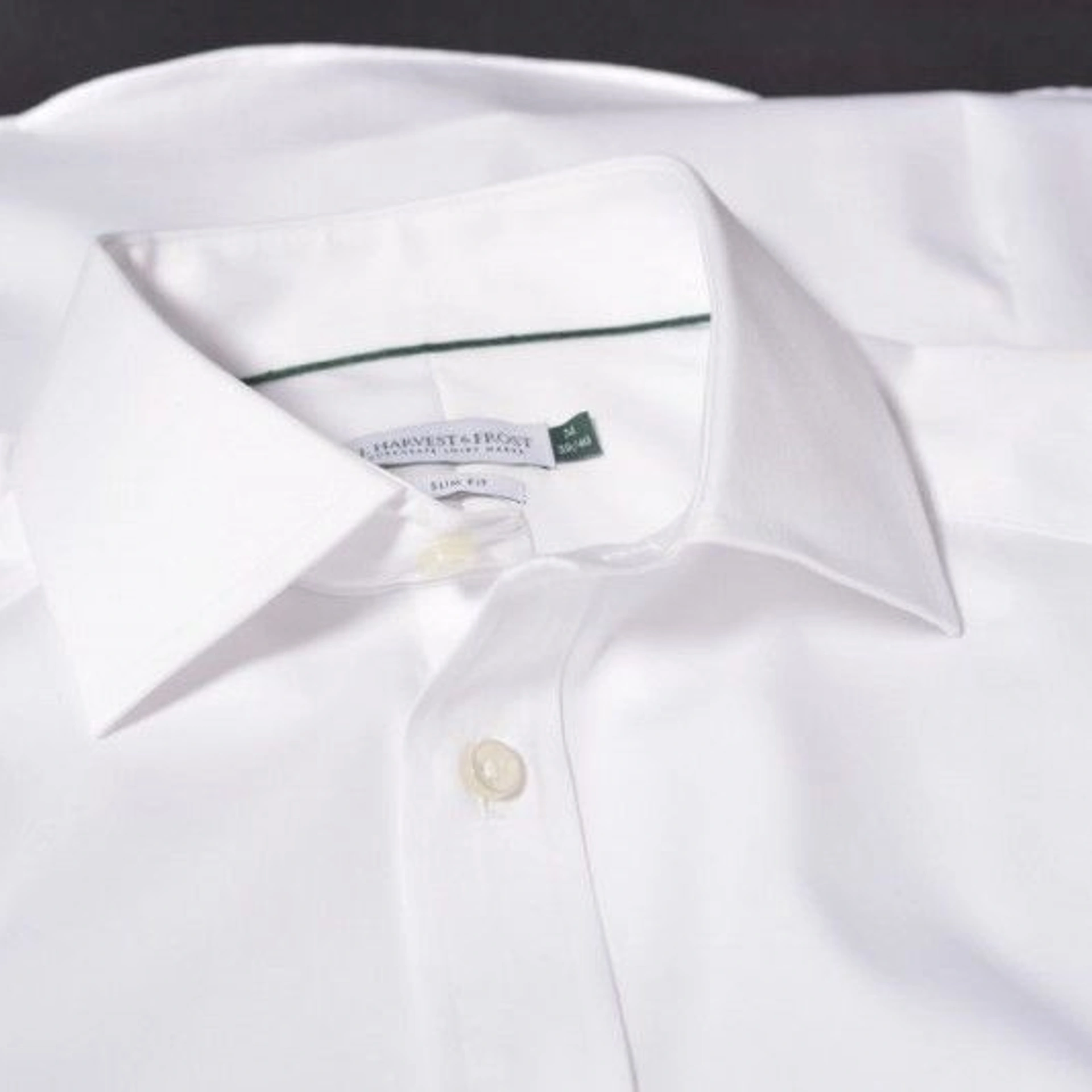 Сорочка чоловіча JH&Frost Green Bow 01 Slim Fit - Білий / L