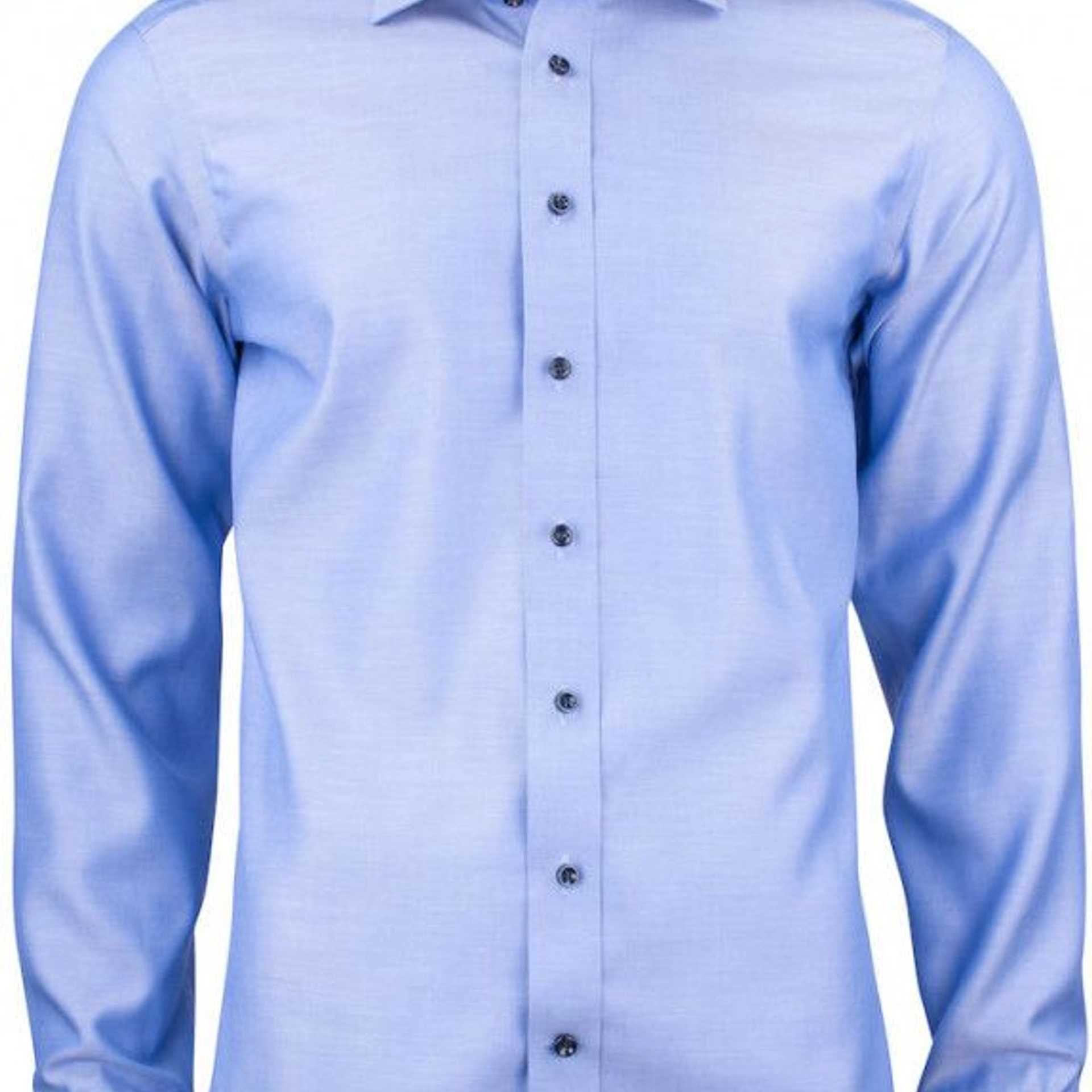 Сорочка чоловіча JH&Frost Green Bow 01 Slim Fit - Небесно-блакитний / темно-синій / L