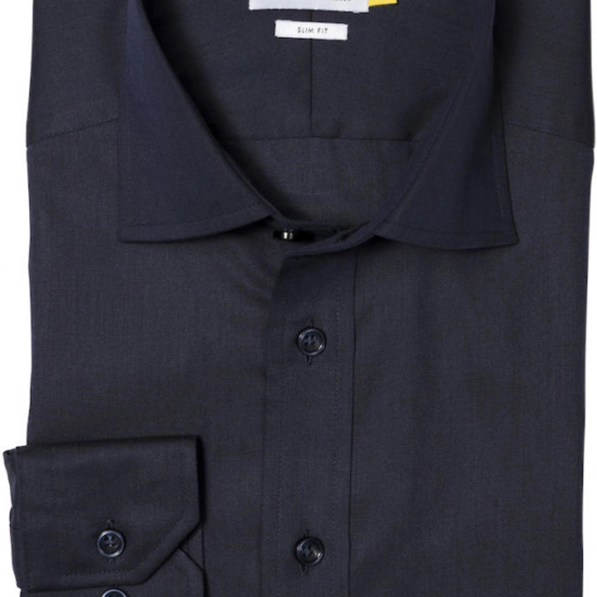 Сорочка чоловіча JH&Frost Yellow Bow 50 Slim Fit - Темно-синій / L