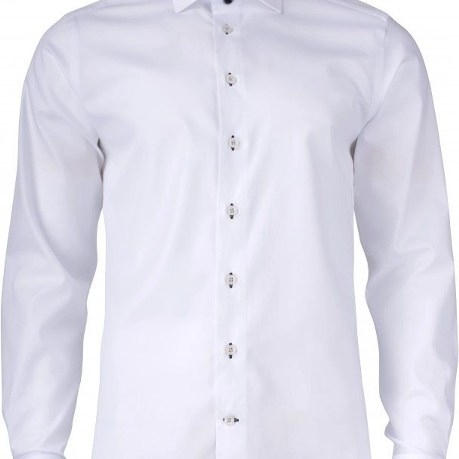 Сорочка чоловіча JH&Frost Yellow Bow 51 Slim Fit - Білий / світло-синій / L