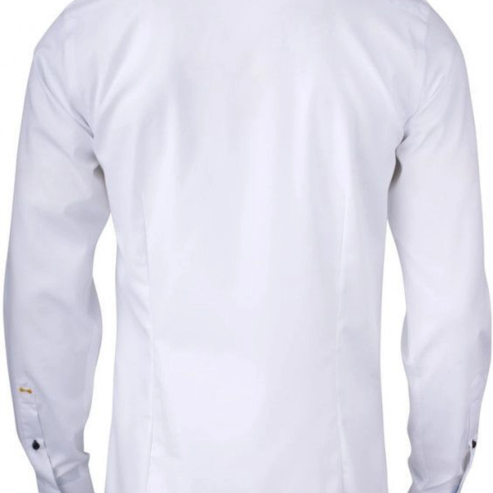 Сорочка чоловіча JH&Frost Yellow Bow 51 Slim Fit - Білий / світло-синій / L