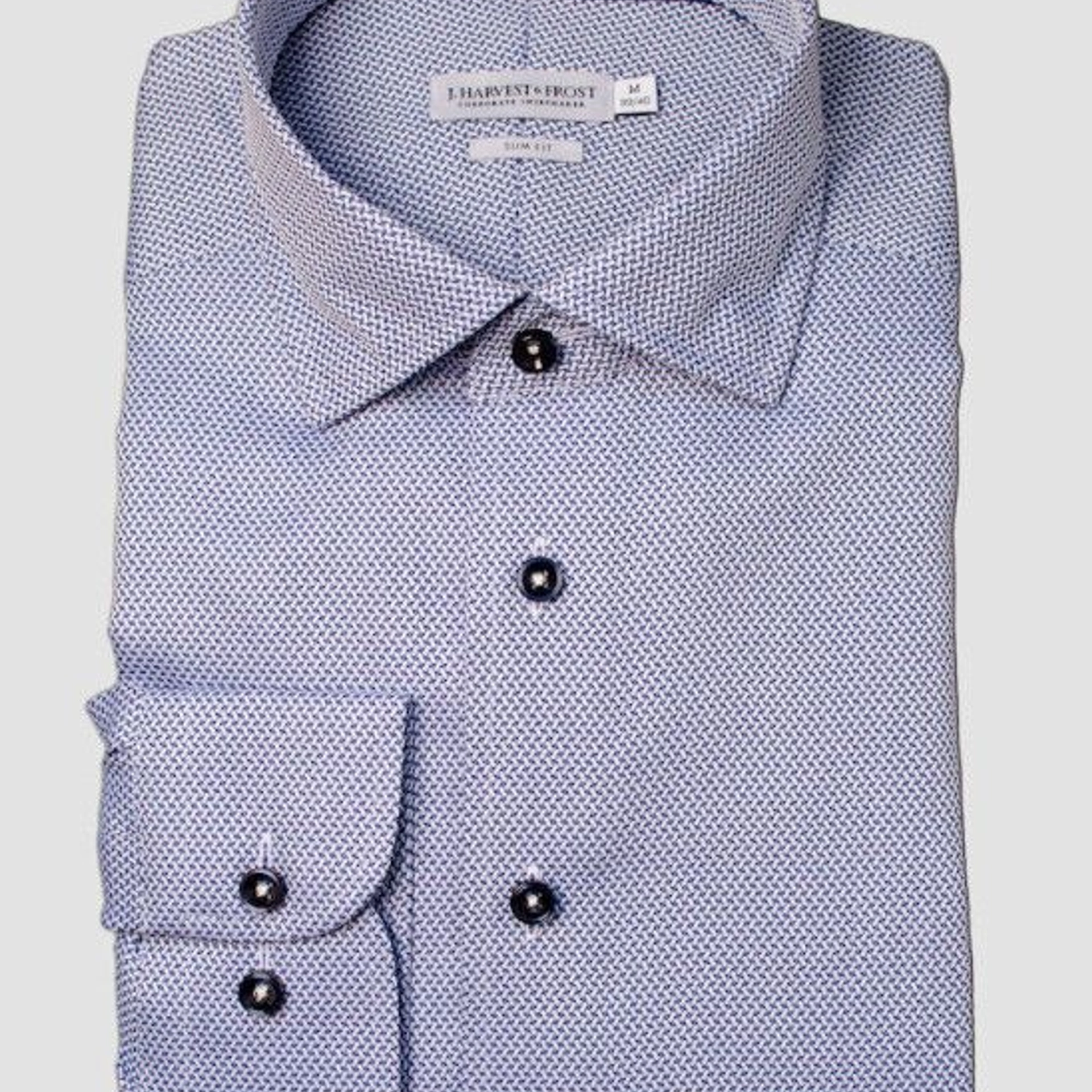 Сорочка чоловіча JH&Frost Yellow Bow 55 Regular Fit - Світло-синій / 3XL