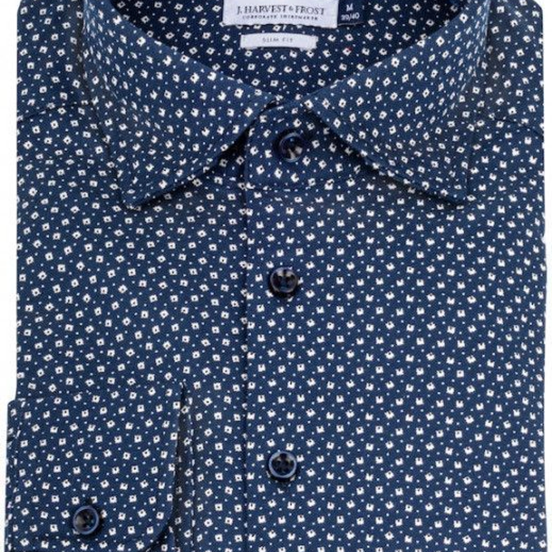 Сорочка чоловіча JH&Frost Indigo Bow 131 Regular Fit - Темно-синій / 3XL