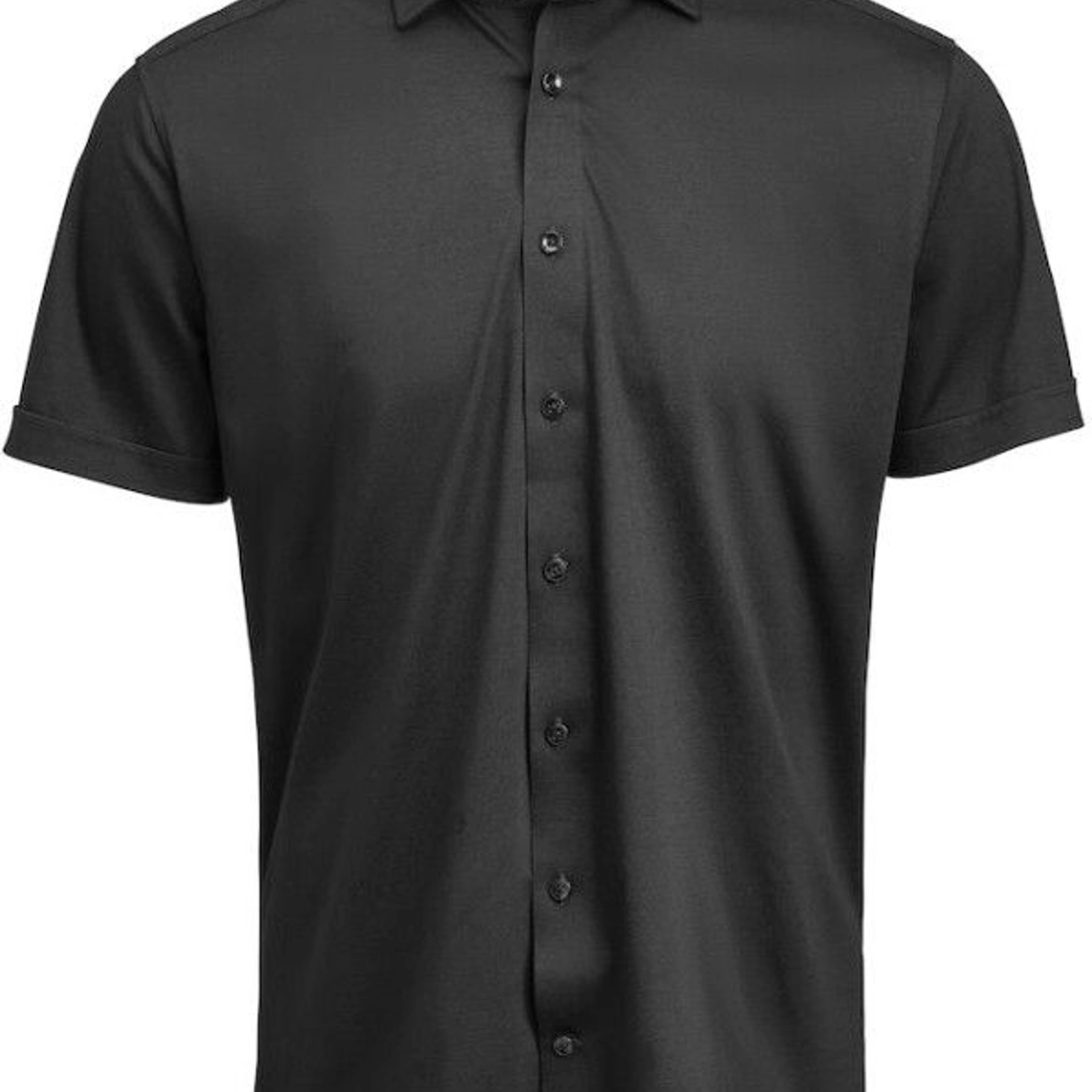 Сорочка чоловіча JH&Frost Indigo Bow 132 S/S Slim Fit - Чорний / L