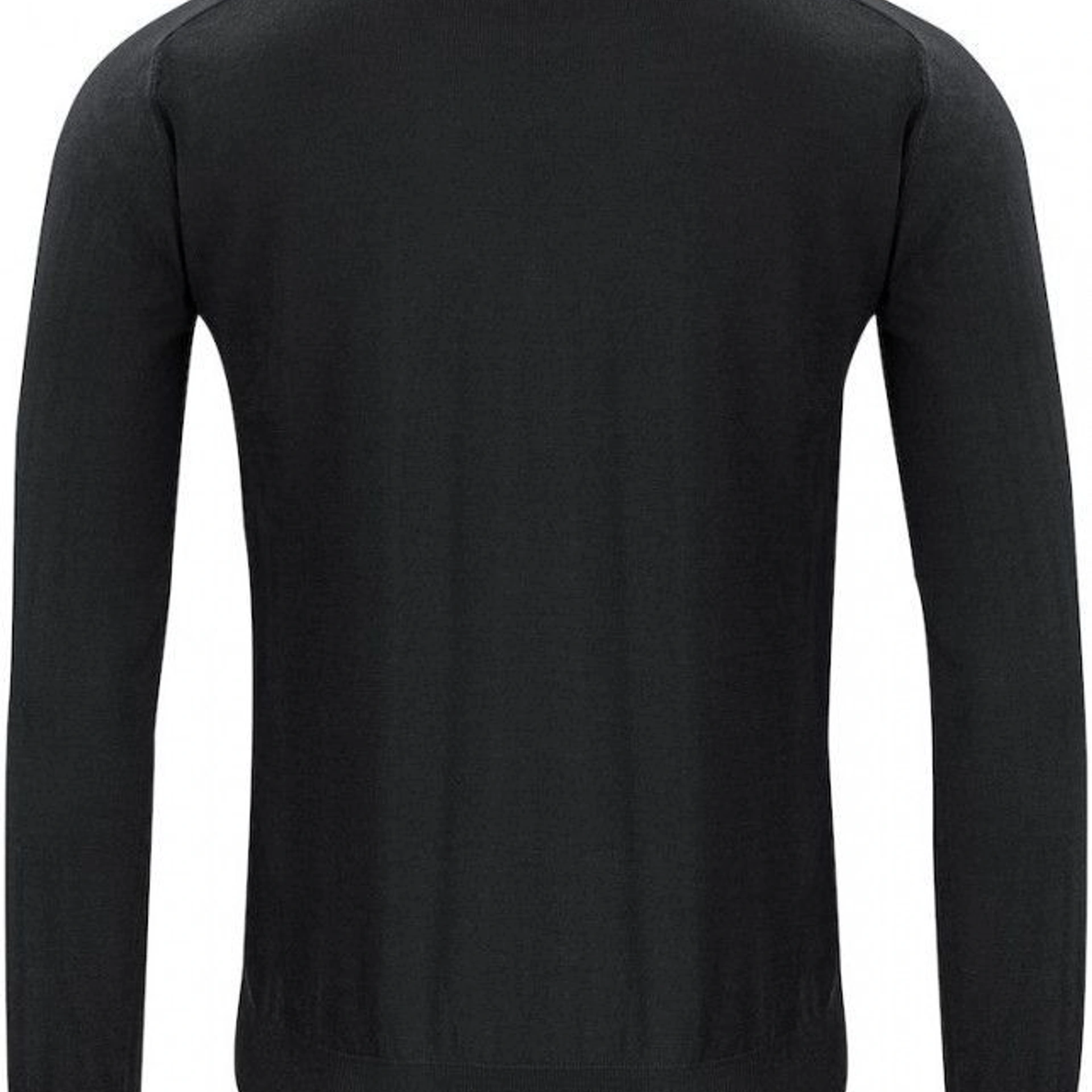 Пуловер чоловічий JH&Frost Merino V - Чорний / 3XL