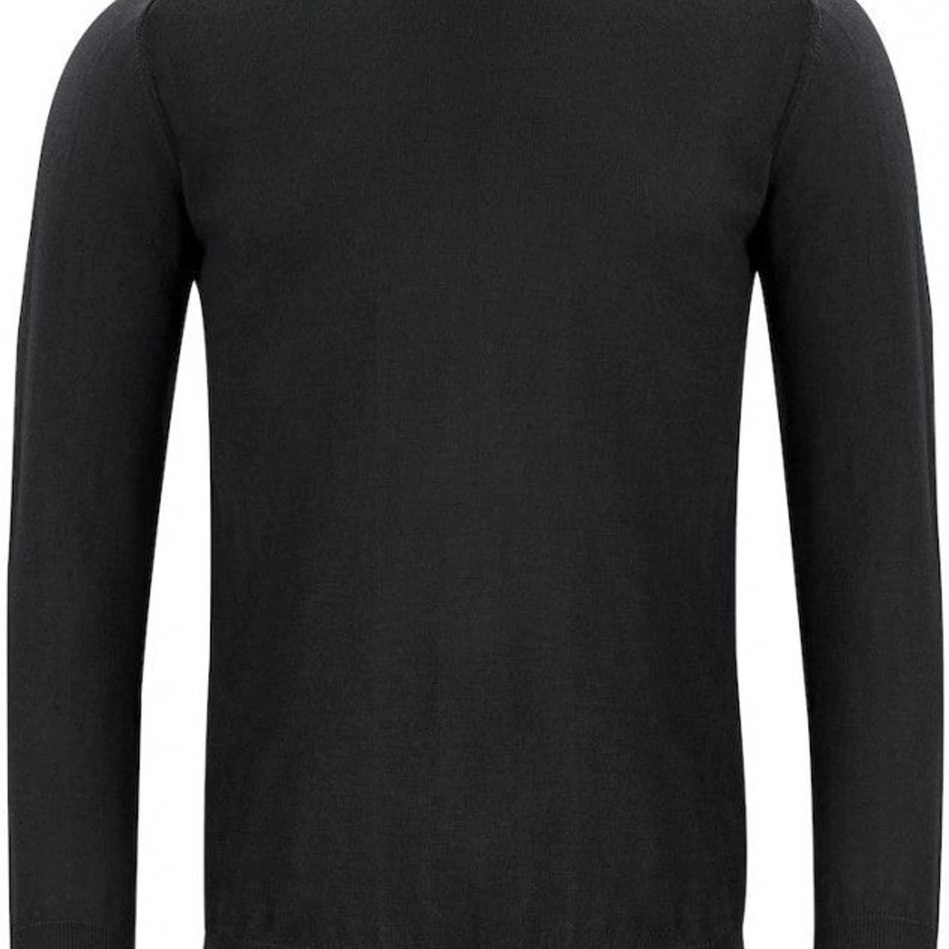 Пуловер чоловічий JH&Frost Merino U - Чорний / 3XL