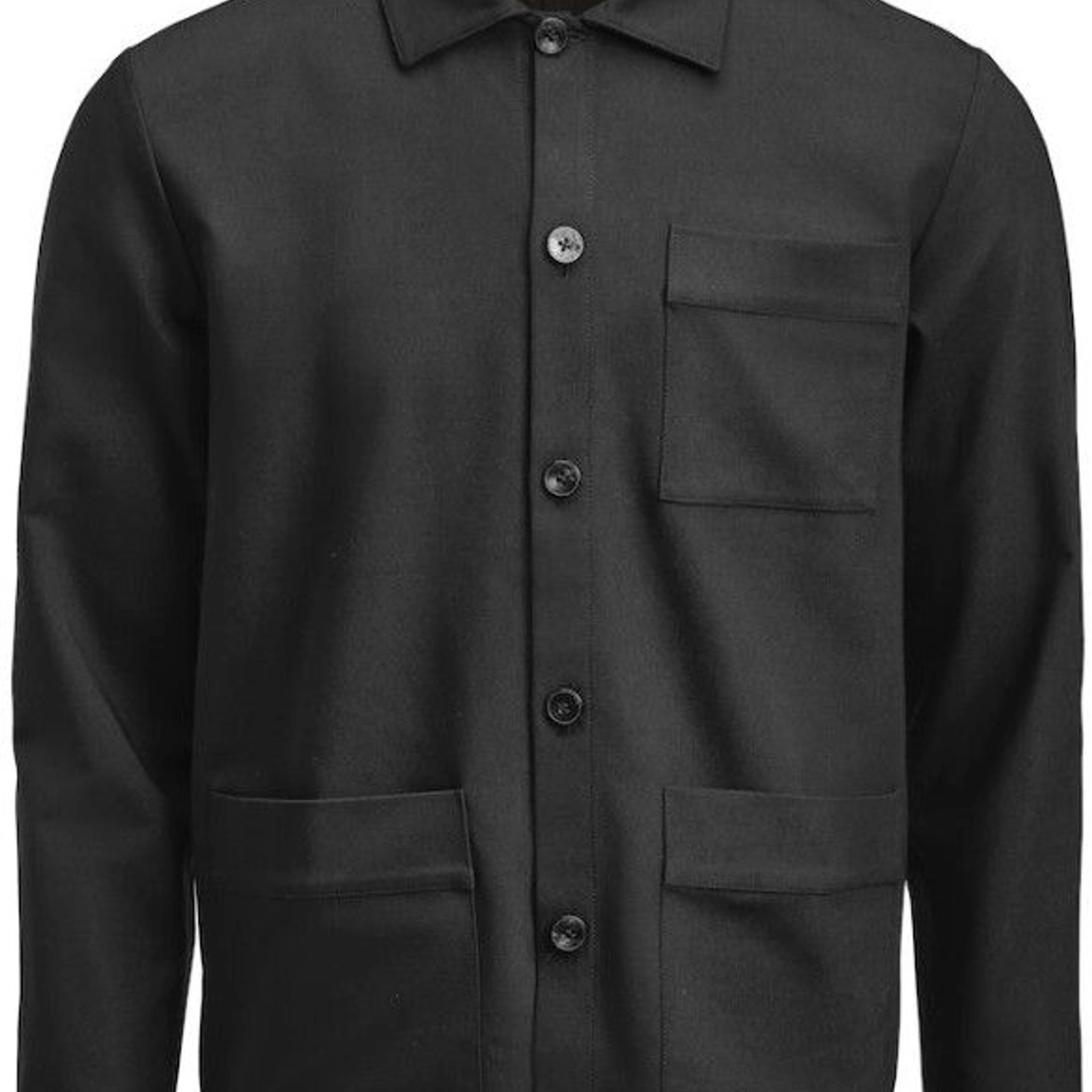 Сорочка чоловіча JH&Frost Overshirt - Чорний / 3XL