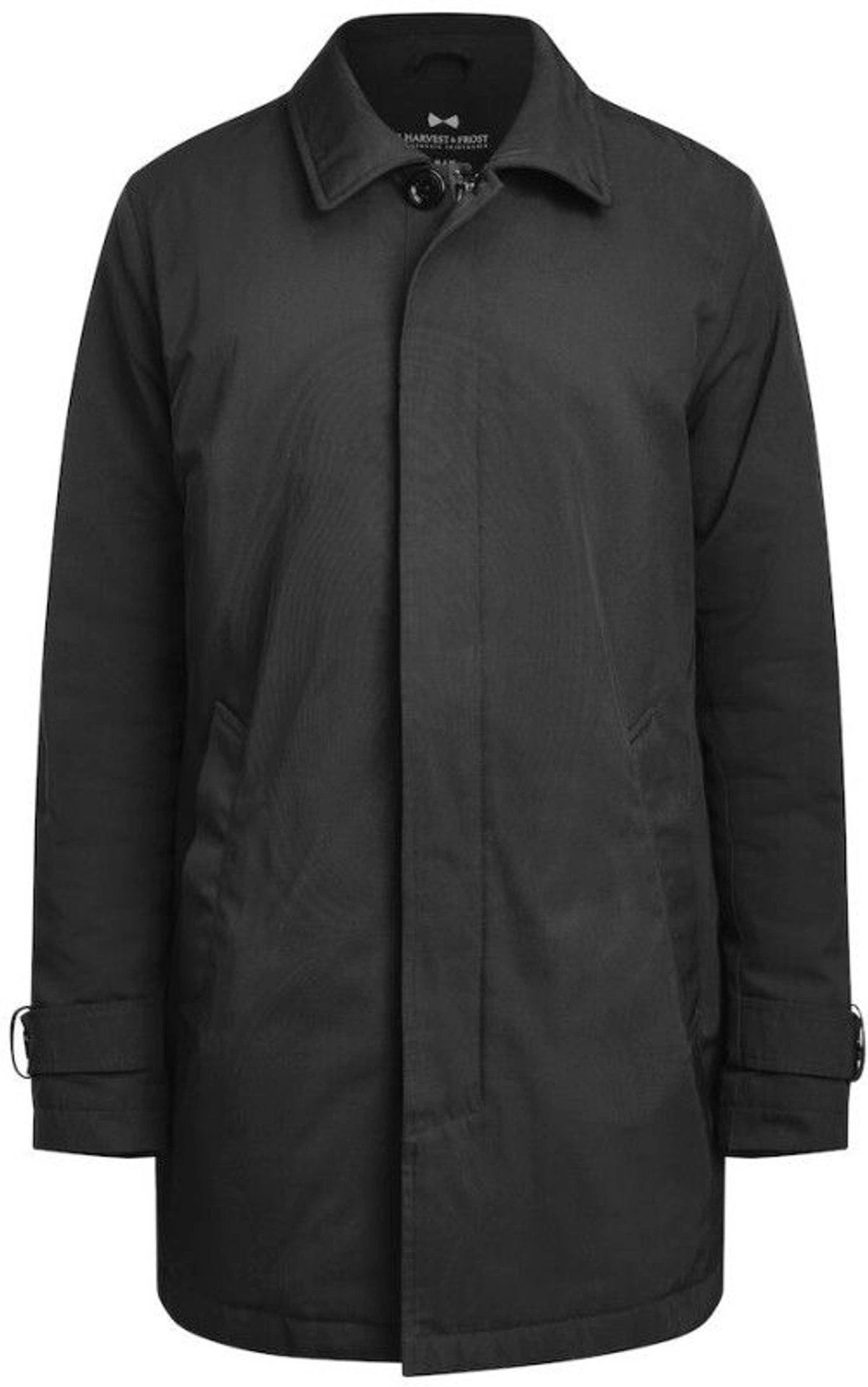 Тренч чоловічий JH&Frost Car Coat - Чорний / 3XL
