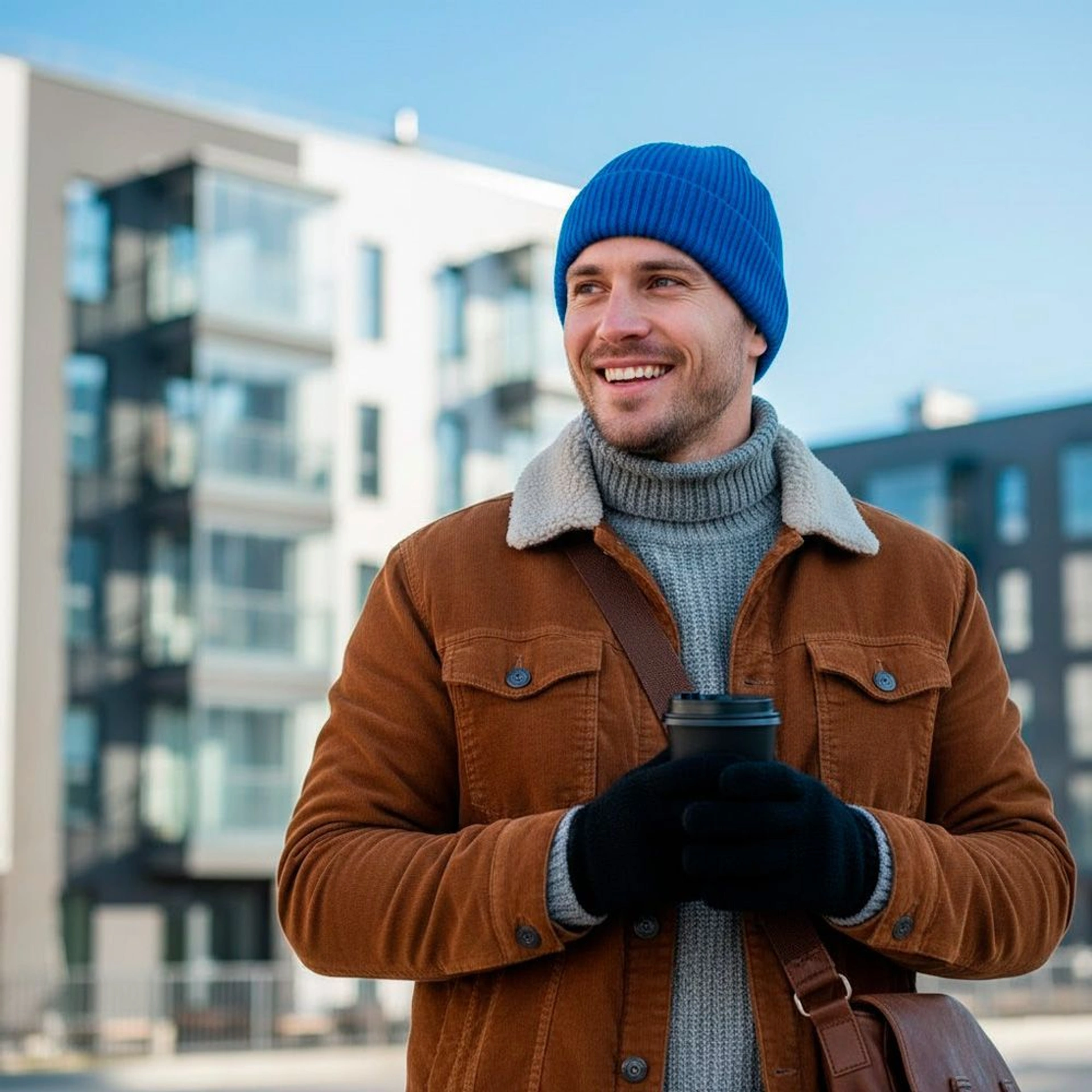 Шапка coFEE Wrap beanie - Бірюзовий