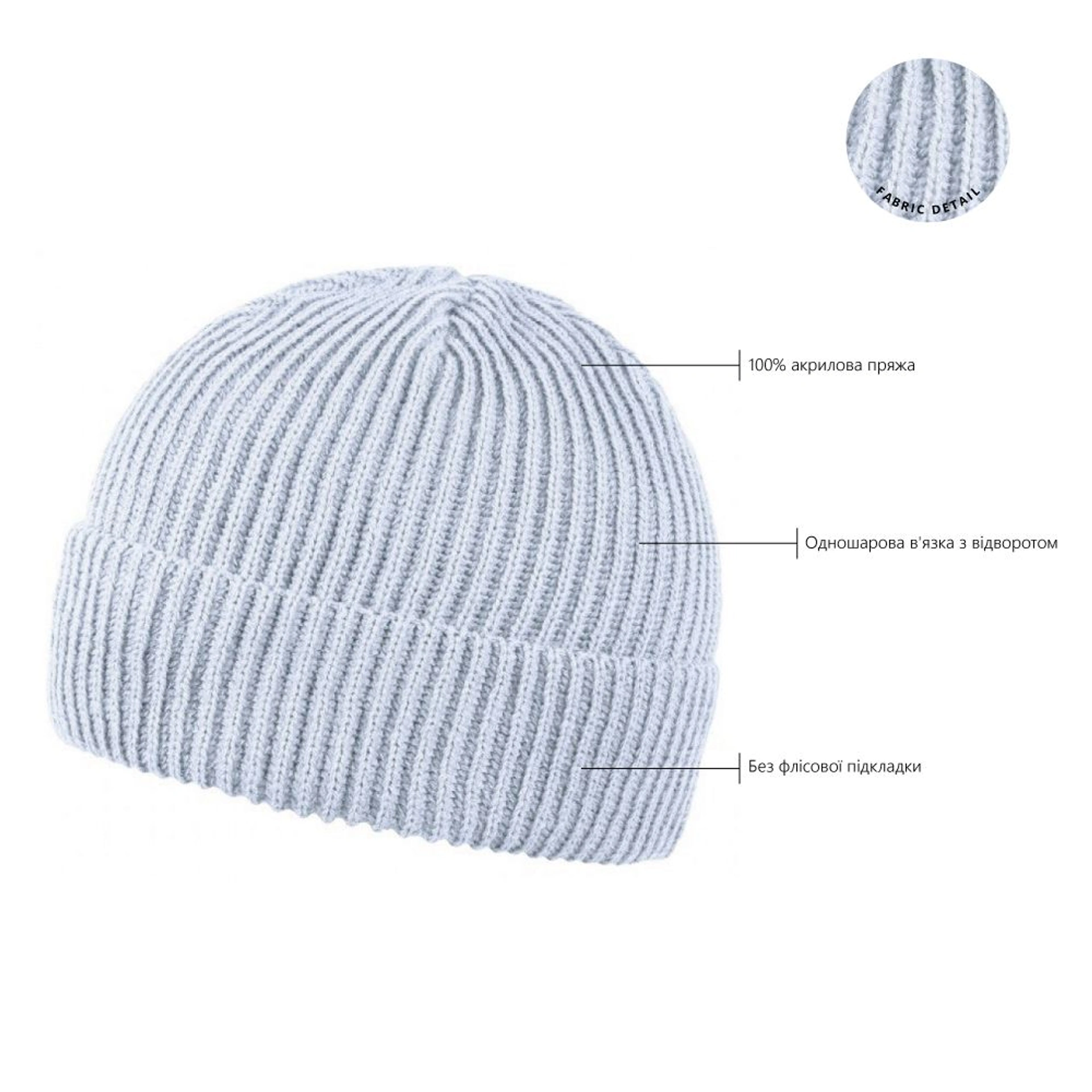 Шапка coFEE Wrap beanie - Лазурний