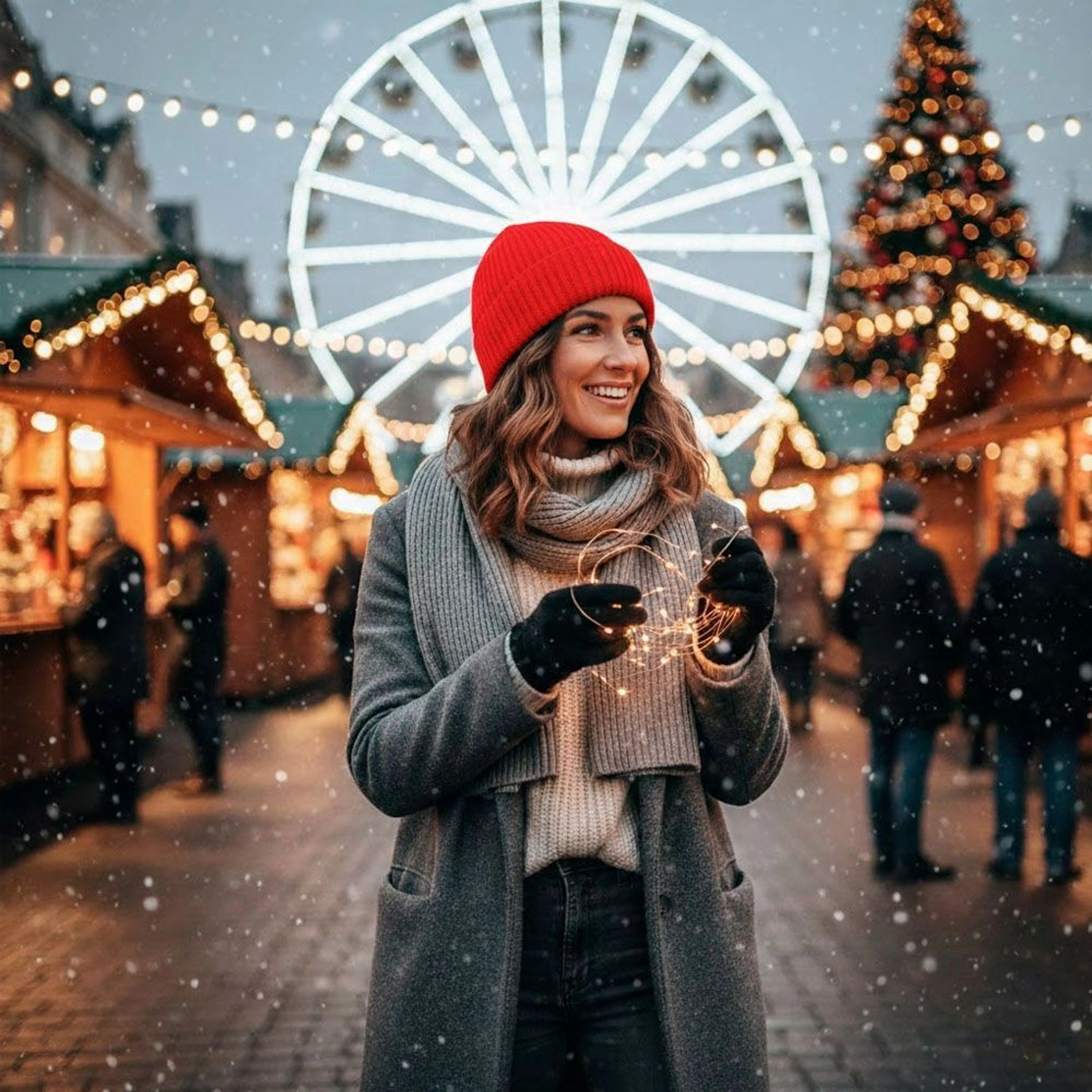 Шапка coFEE Wrap beanie - Червоний