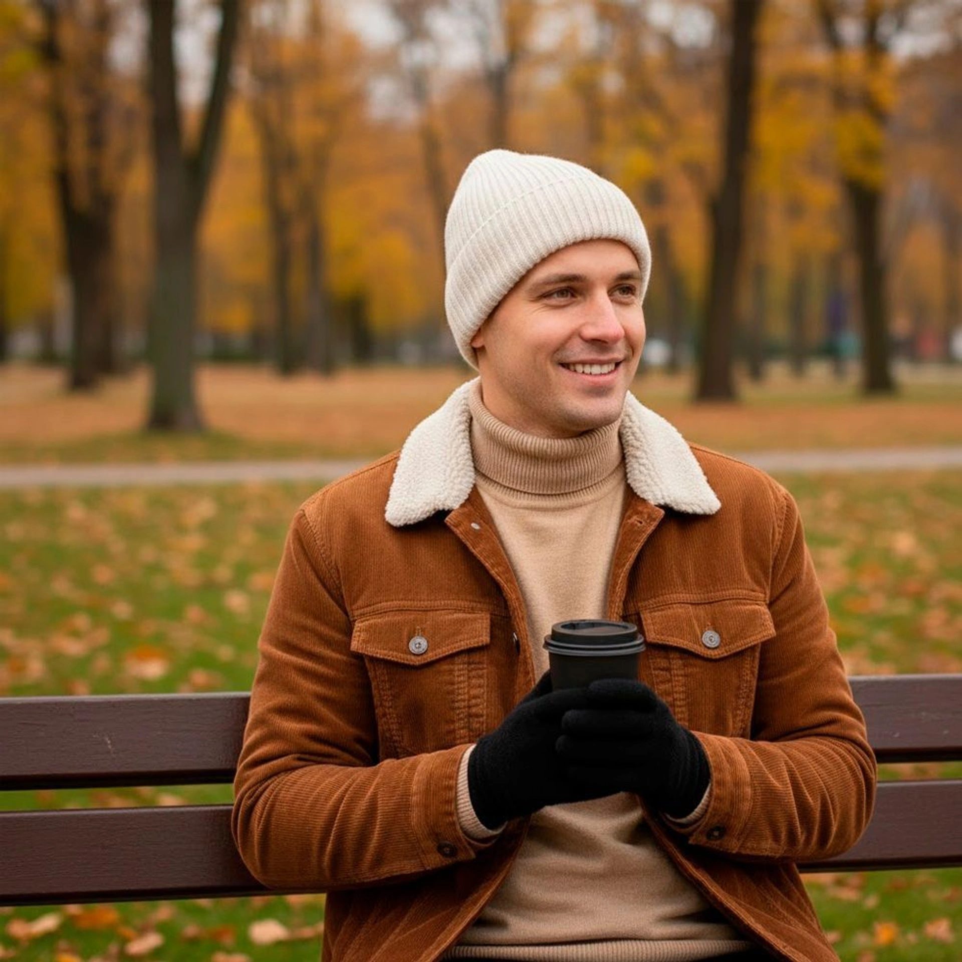 Шапка coFEE Wrap beanie - Білий